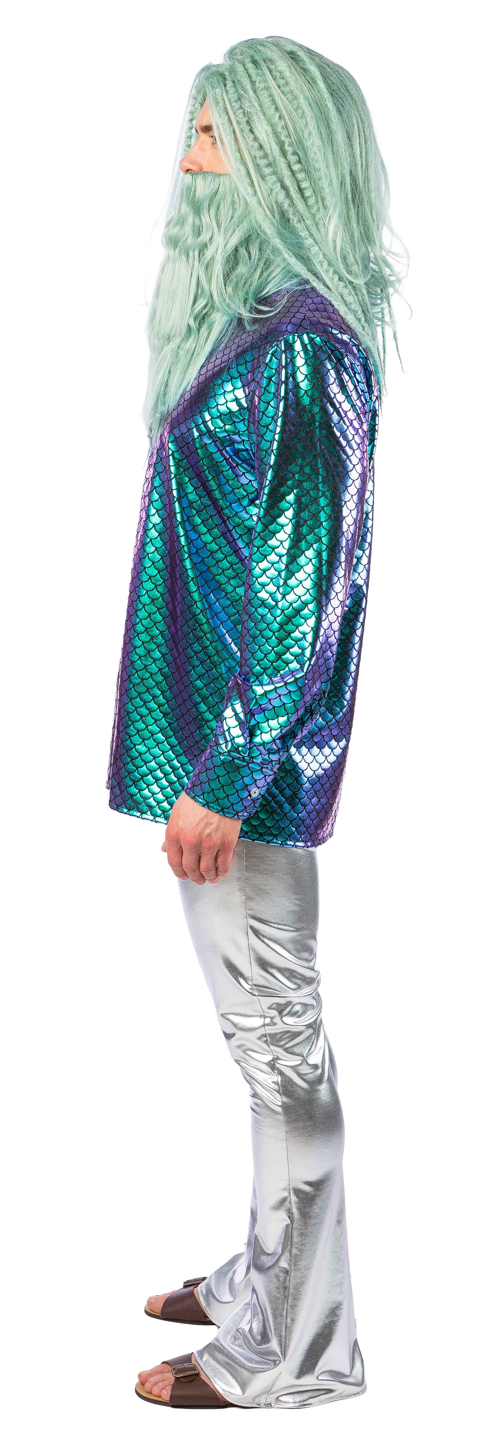 Hemd Meerjungfrau, lila/türkis 