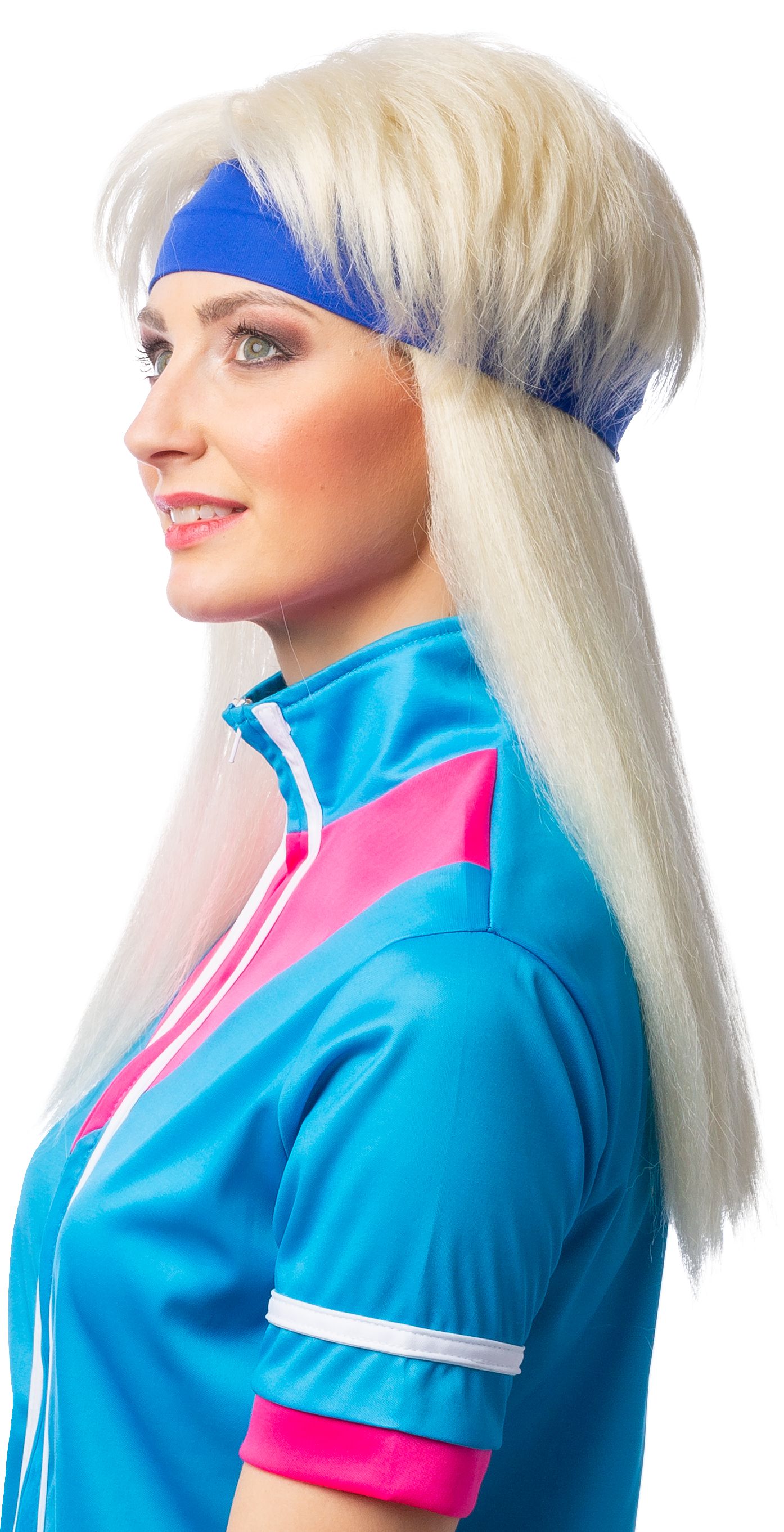 80's aerobics wig, blond