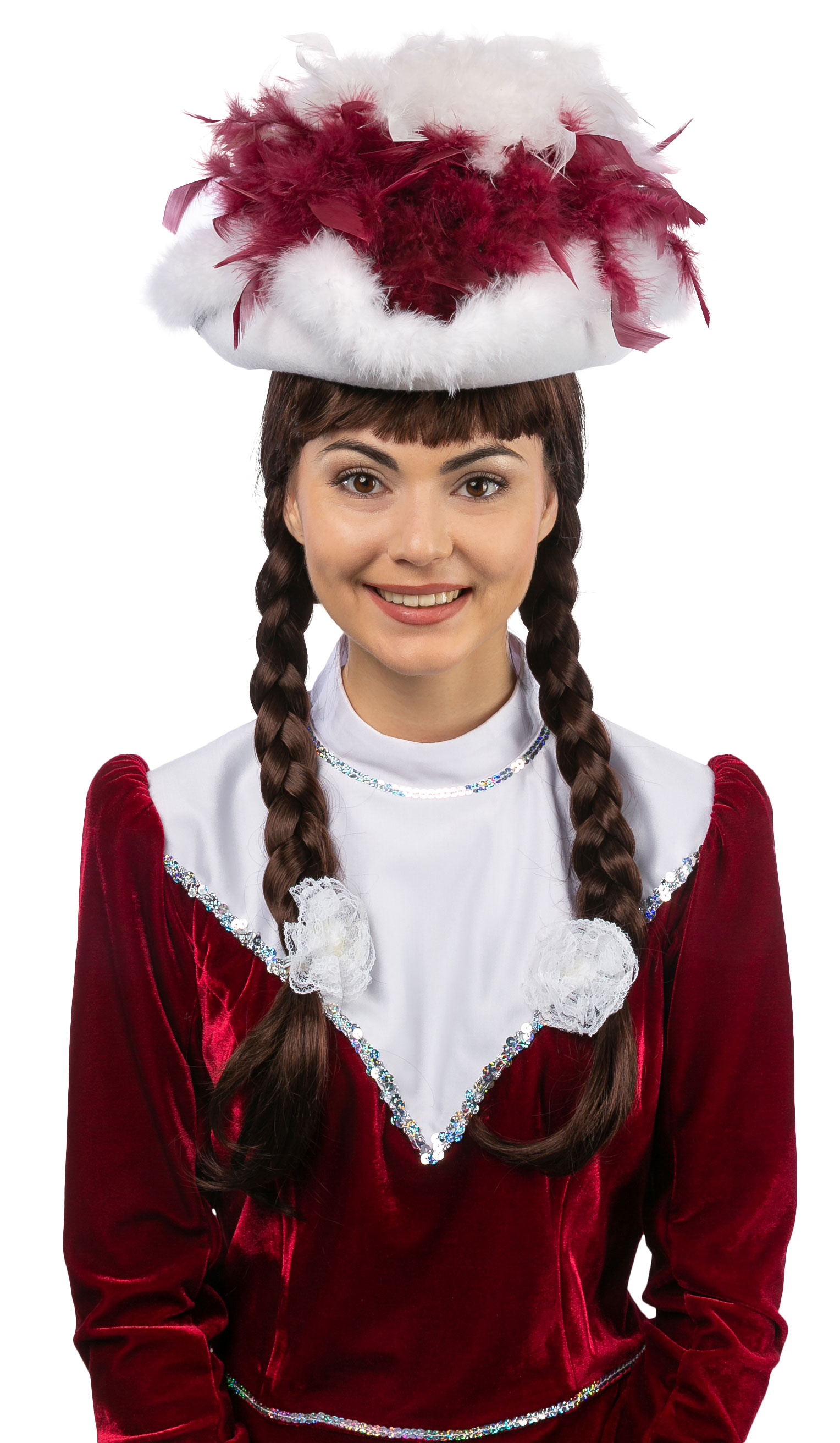 Triangular felt blank, pure white