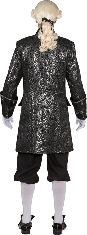 Brocade jacket, silver-black 