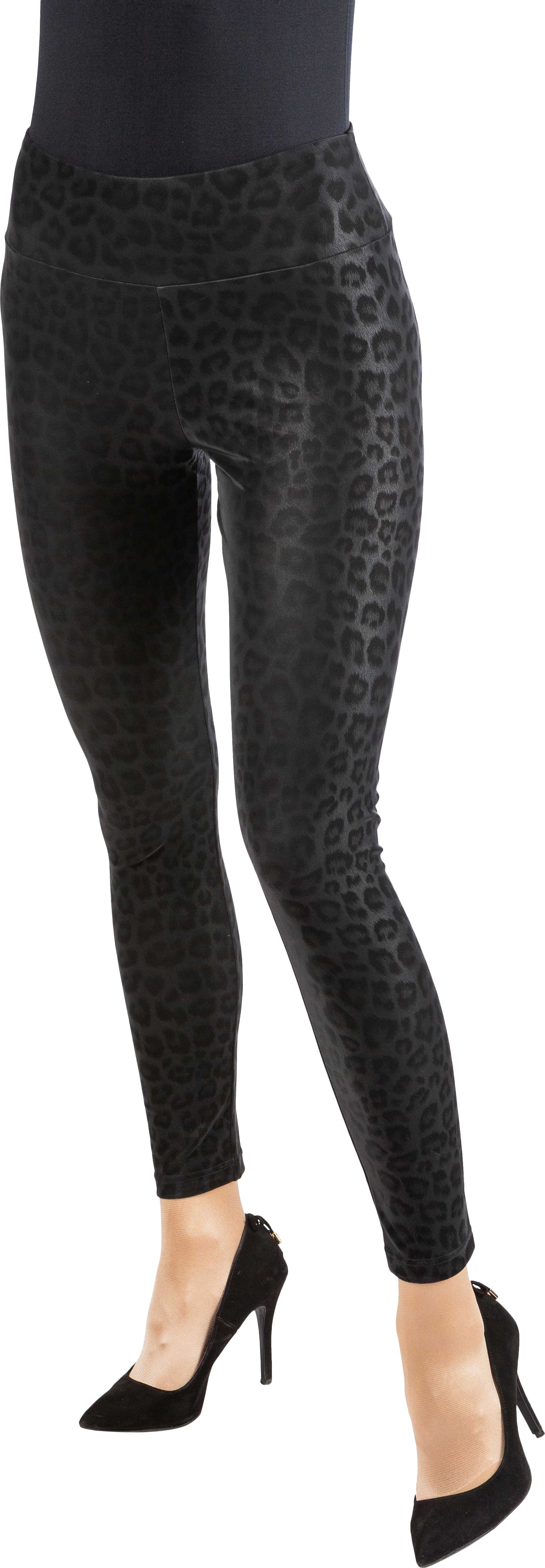 Leggings Leo noir, taille haute 