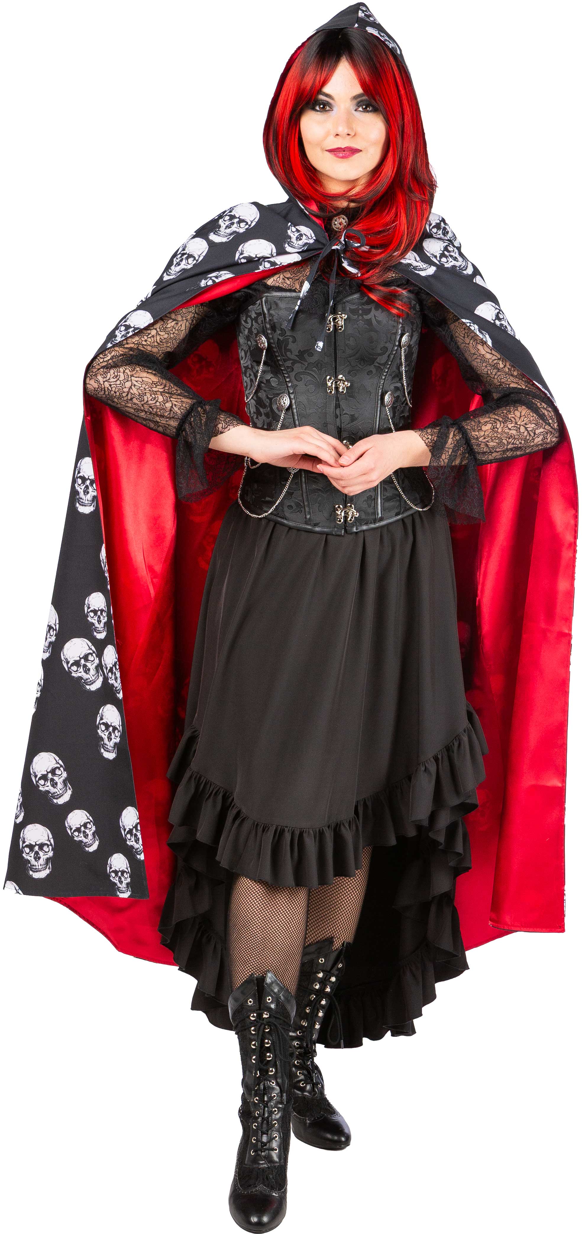 Cape à motifs de têtes de mort