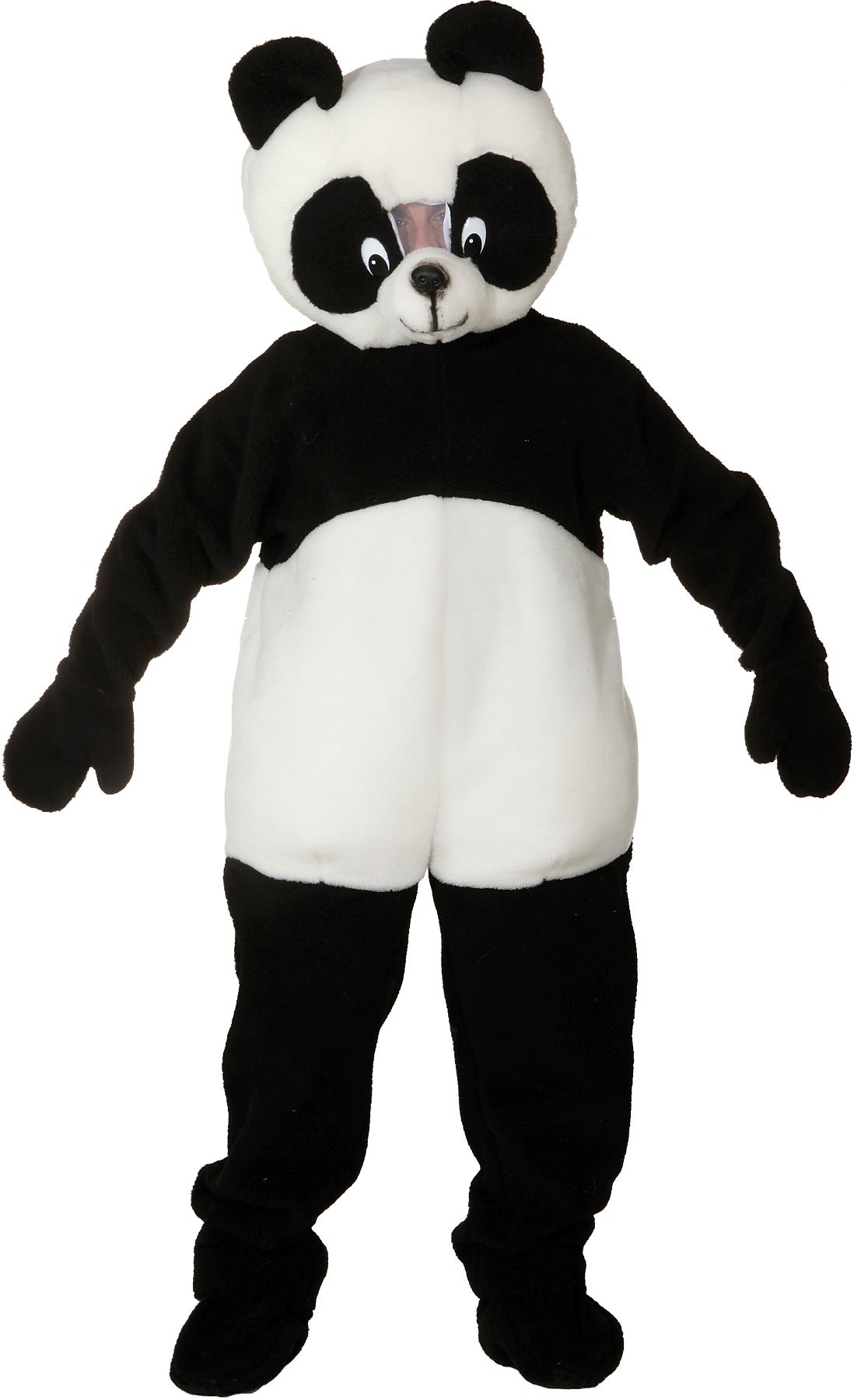 Big panda overall with head