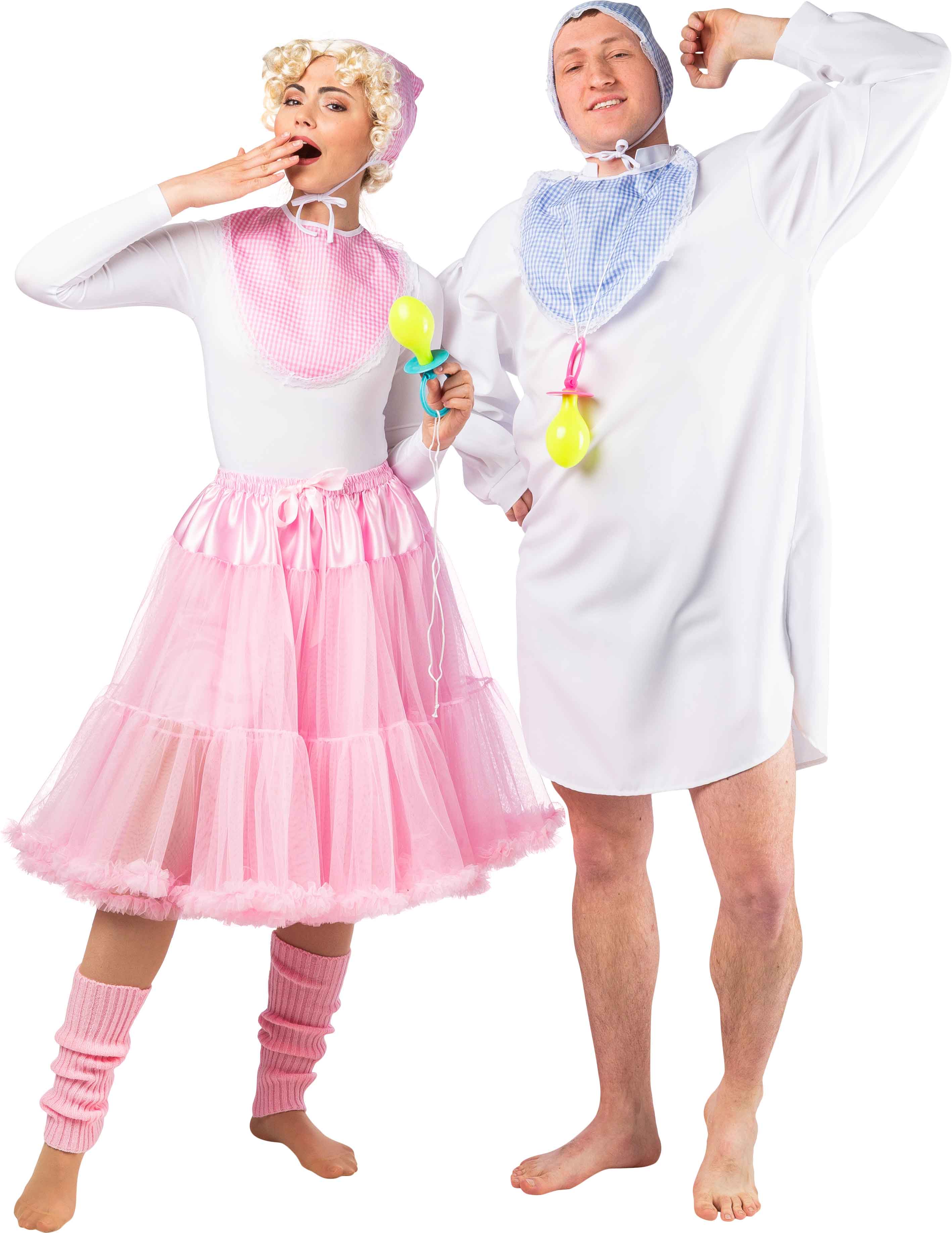 Baby-themed set for adults, blue