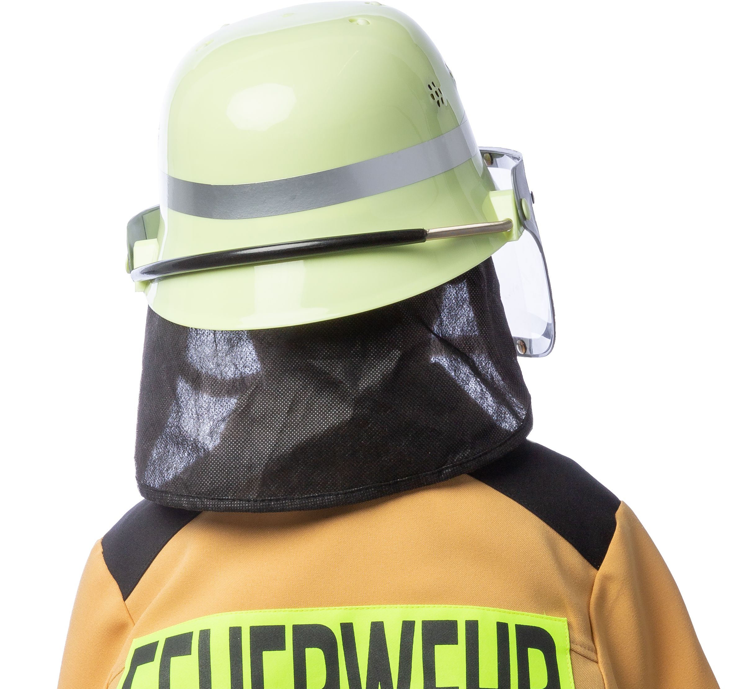 Feuerwehrhelm klassisch, beige für Kinder