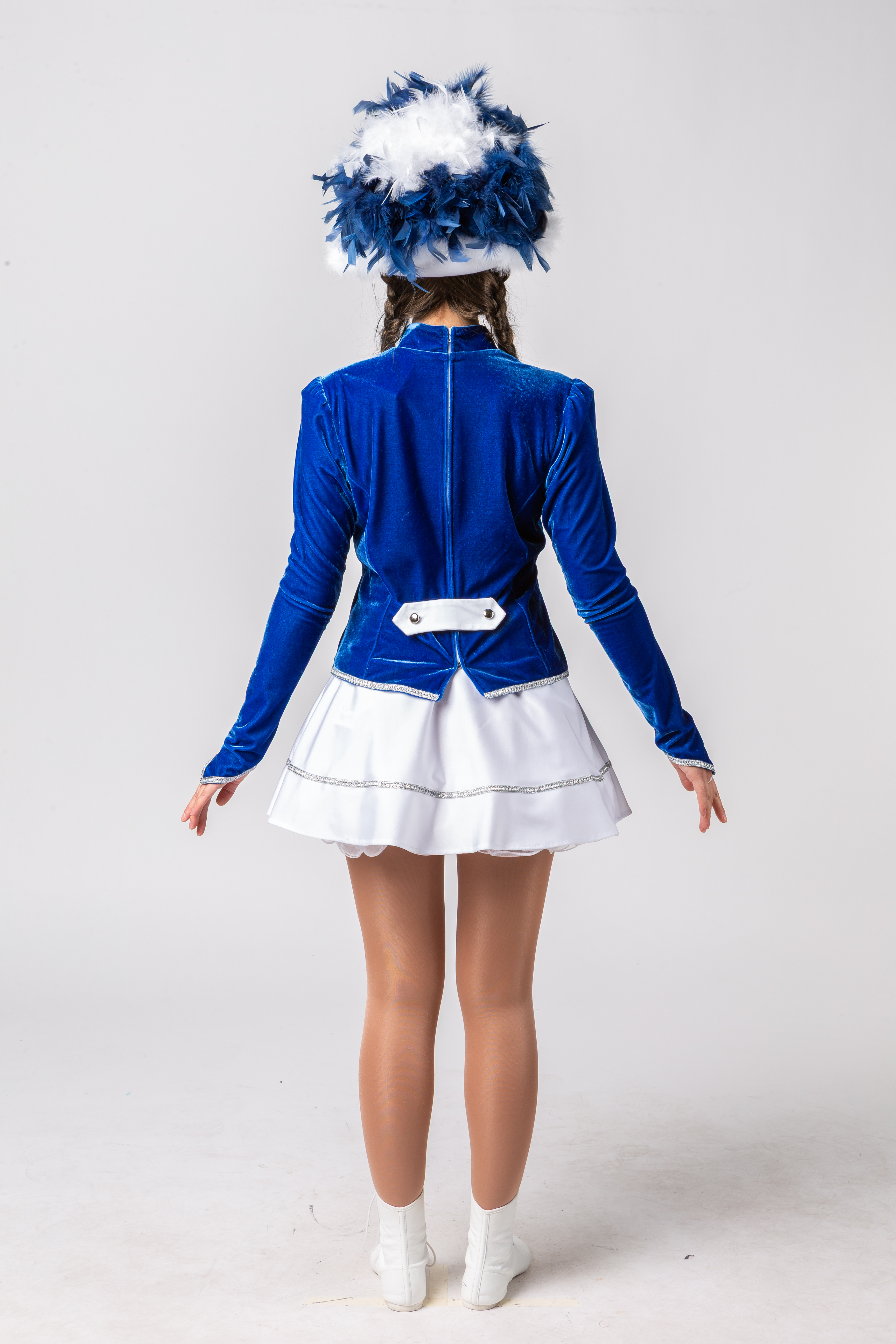 Gardekostüm, blau-weiß Gardekostüm, blau-weiß