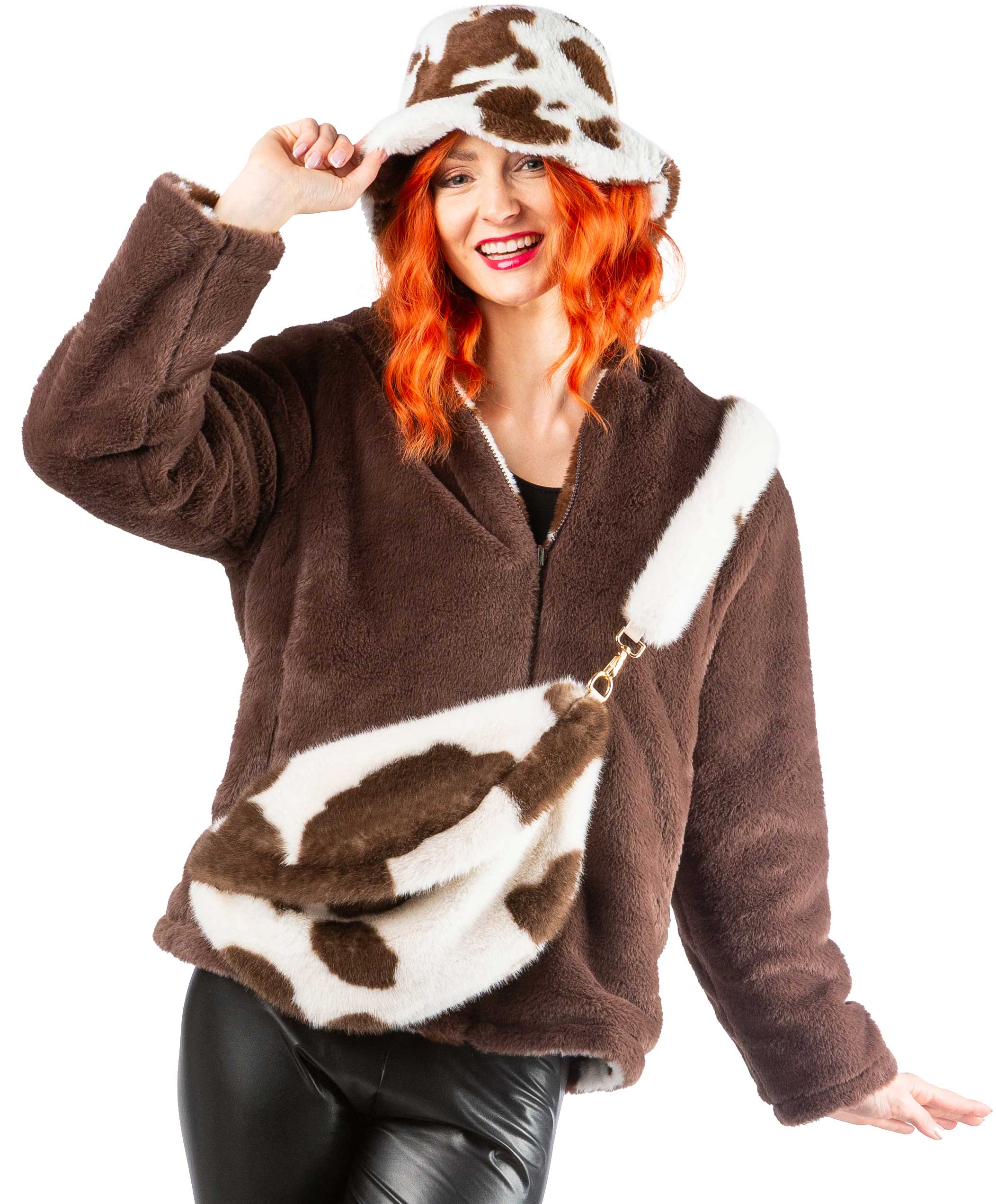Cow shoulder bag