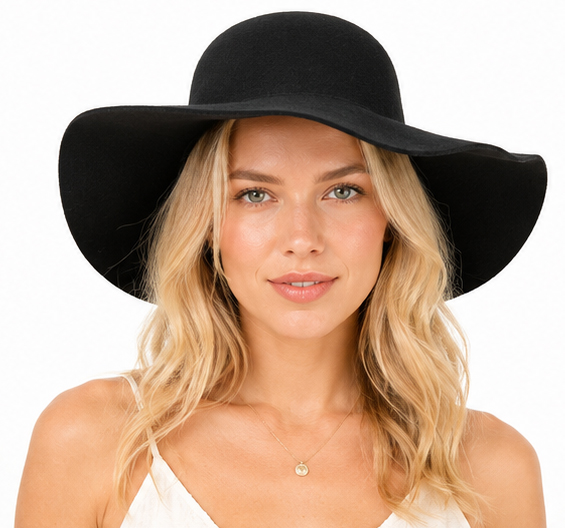 Floppy hat, black