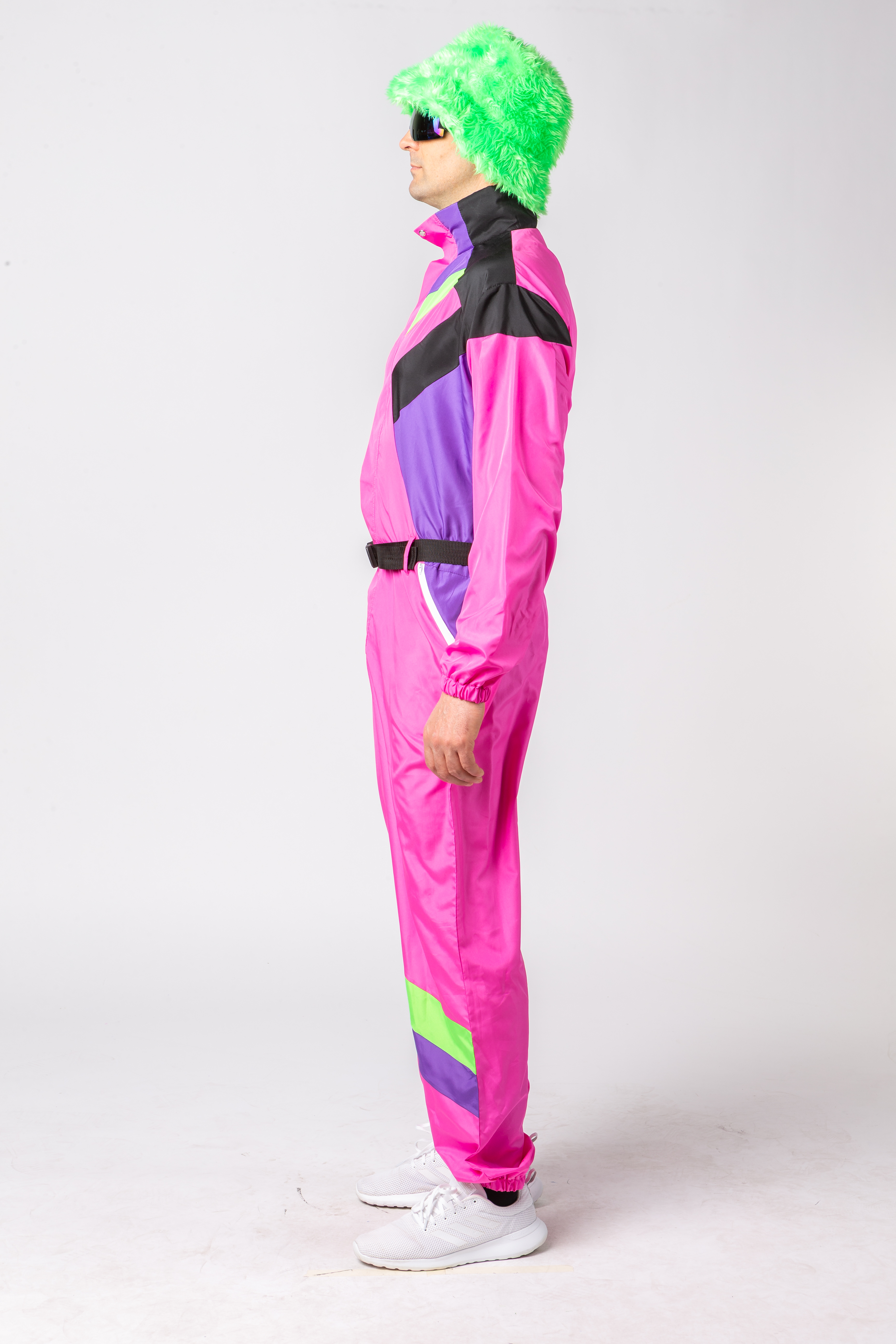 Schneeanzug Retro Herren, pink