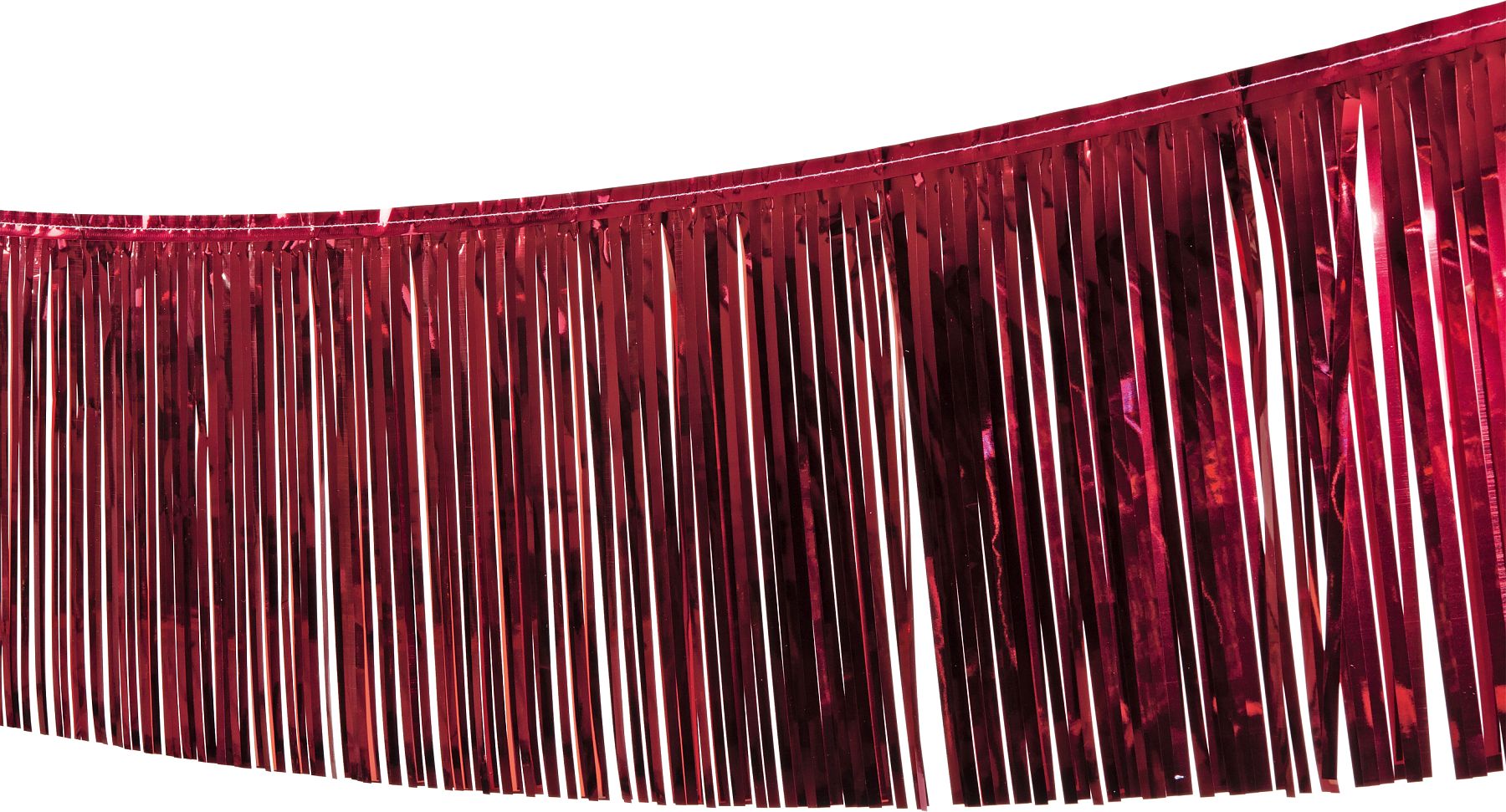 Fringe garland, red