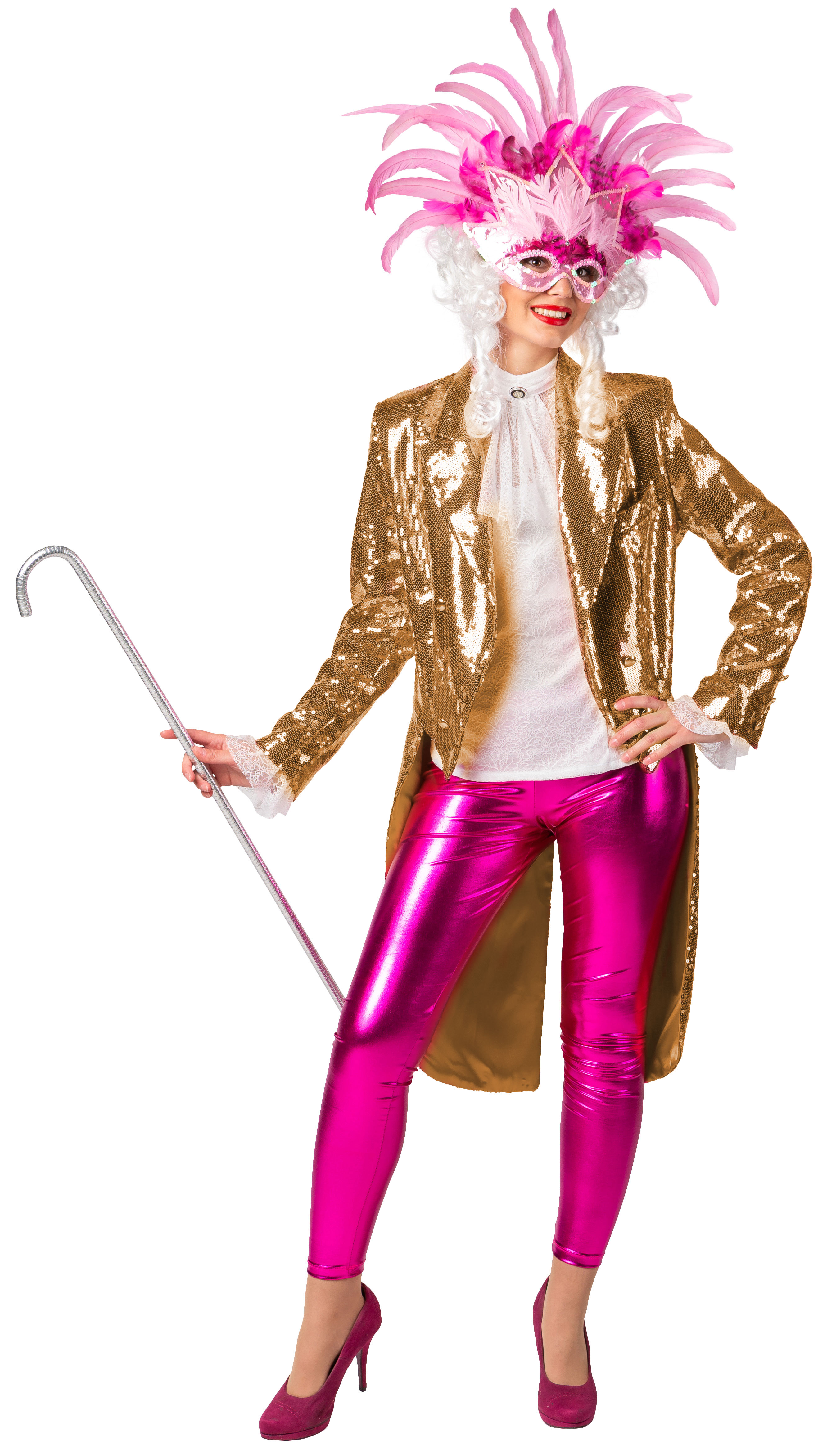 Women's tailcoat Paillette, gold