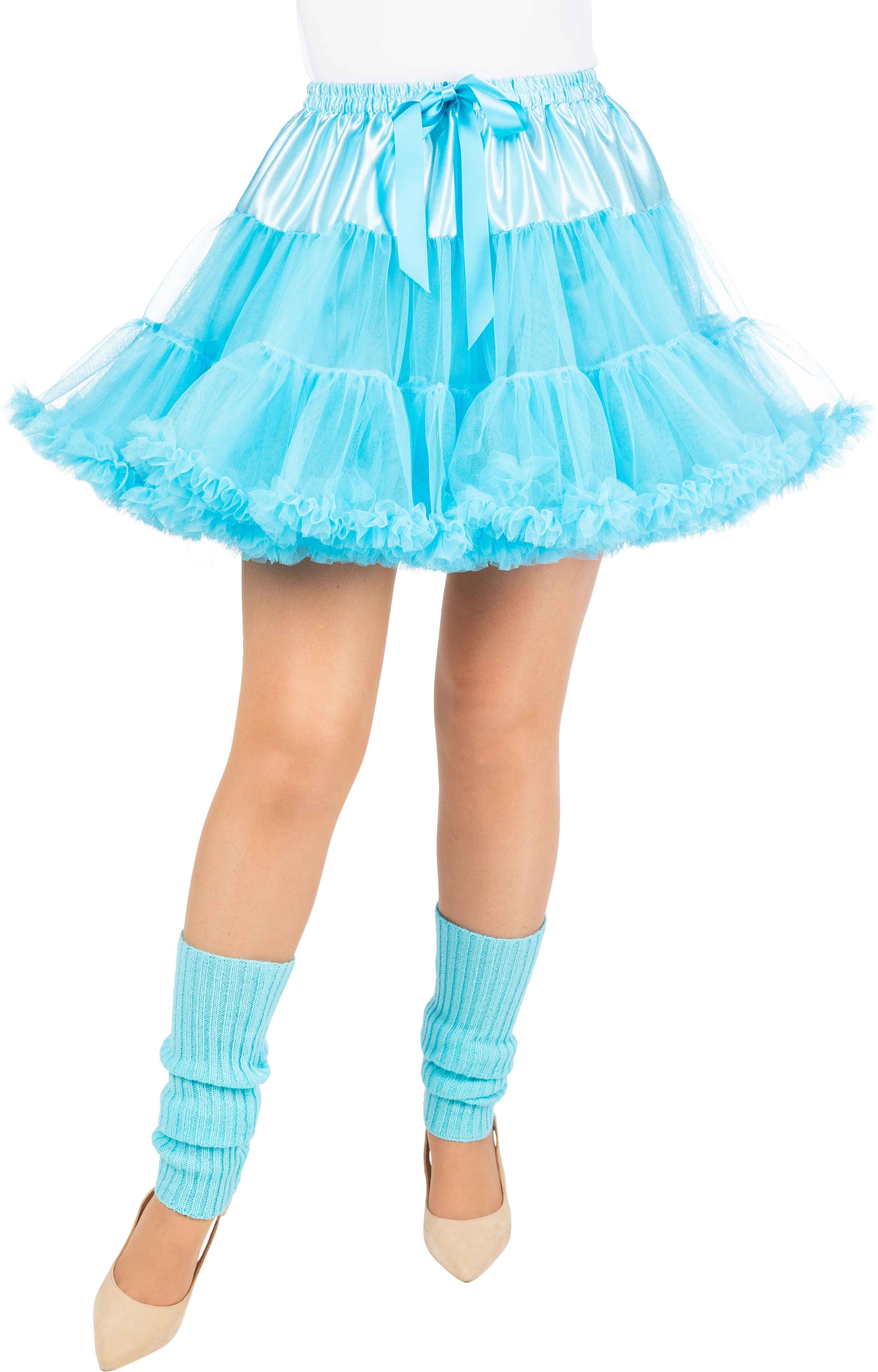 Tutu kurz mit Rüsche, hellblau