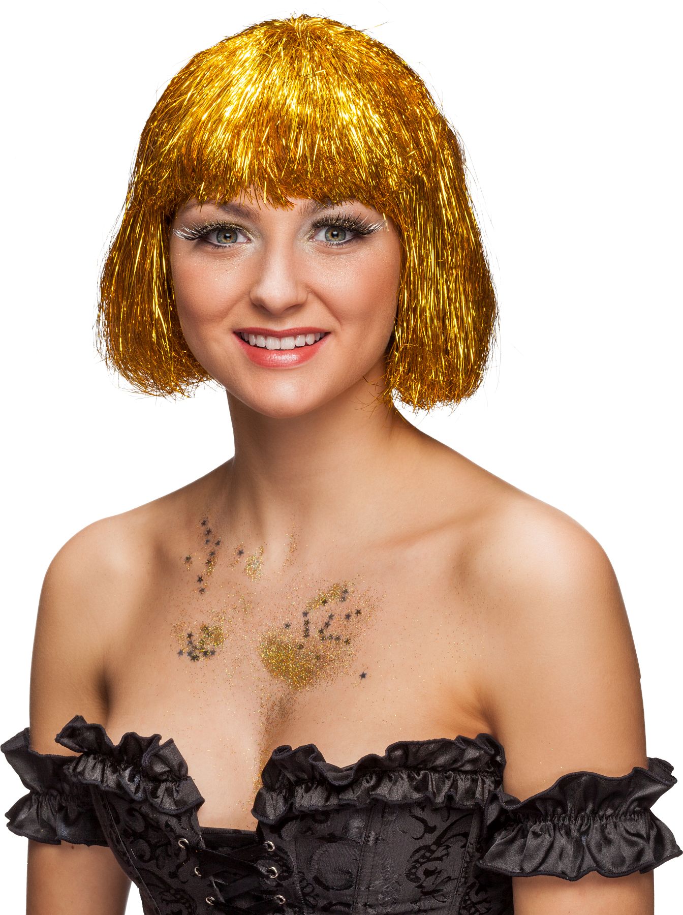 Hollywood wig, gold