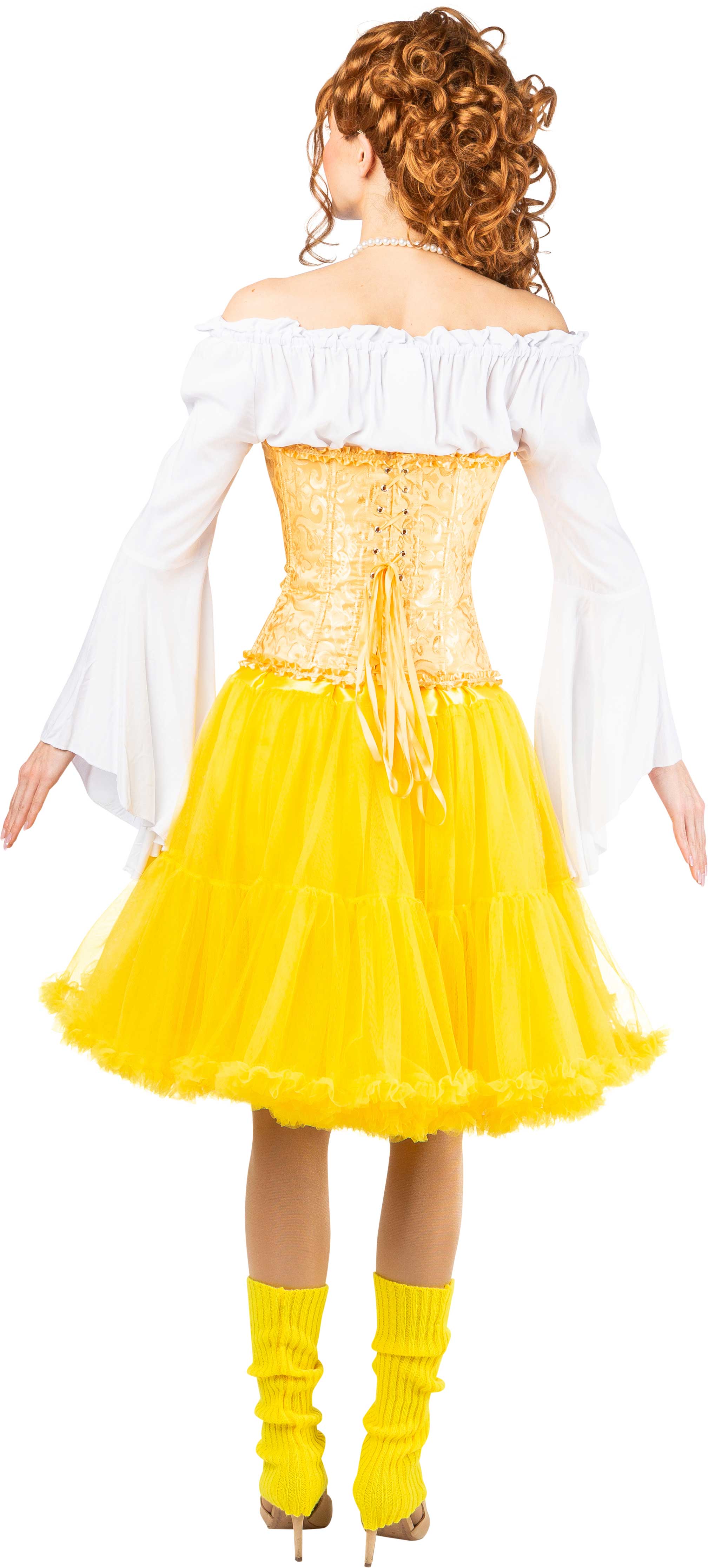 Long tutu with a frill, yellow