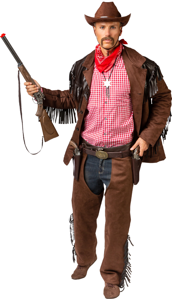 Veste western en faux daim 