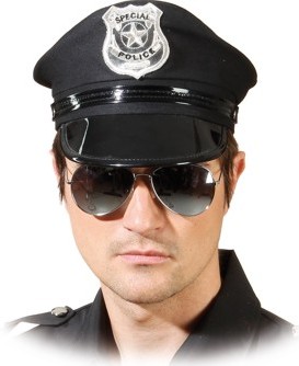 Silver rimmed mirrored police glasses