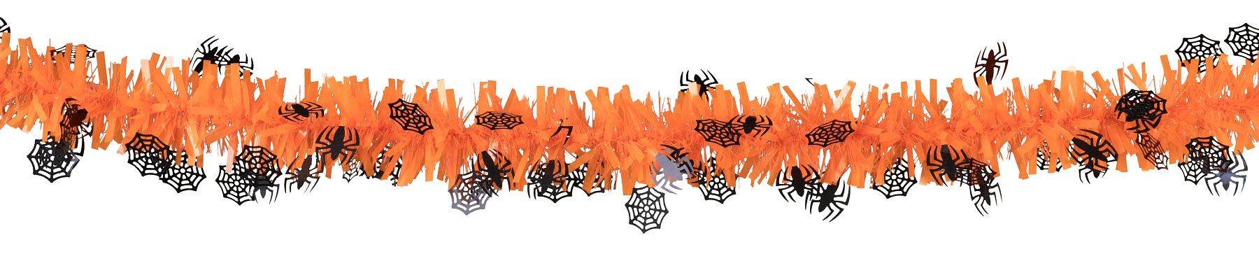 Girlande Halloween orange Spinnen - Ø ca. 9cm