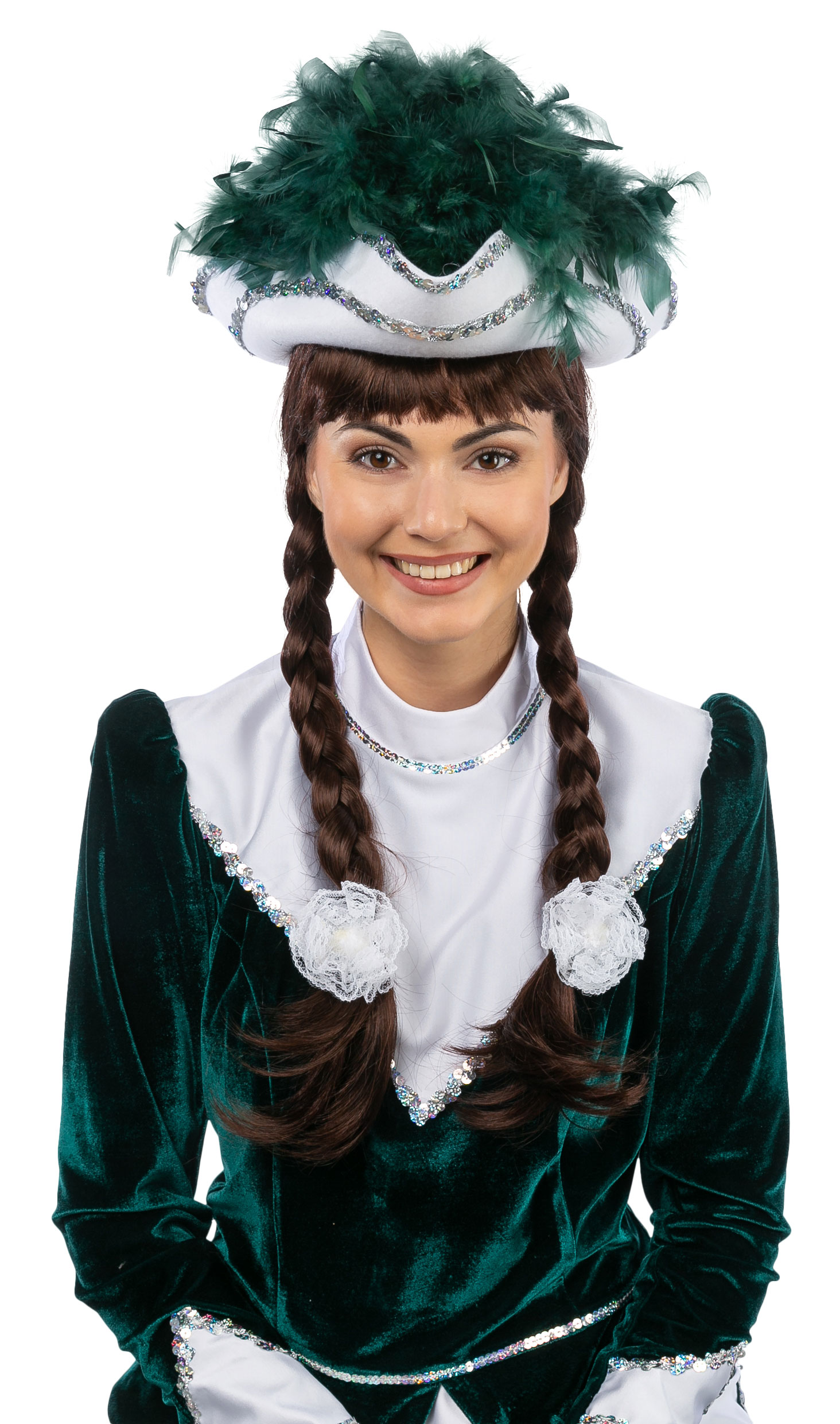 Triangular felt blank, pure white