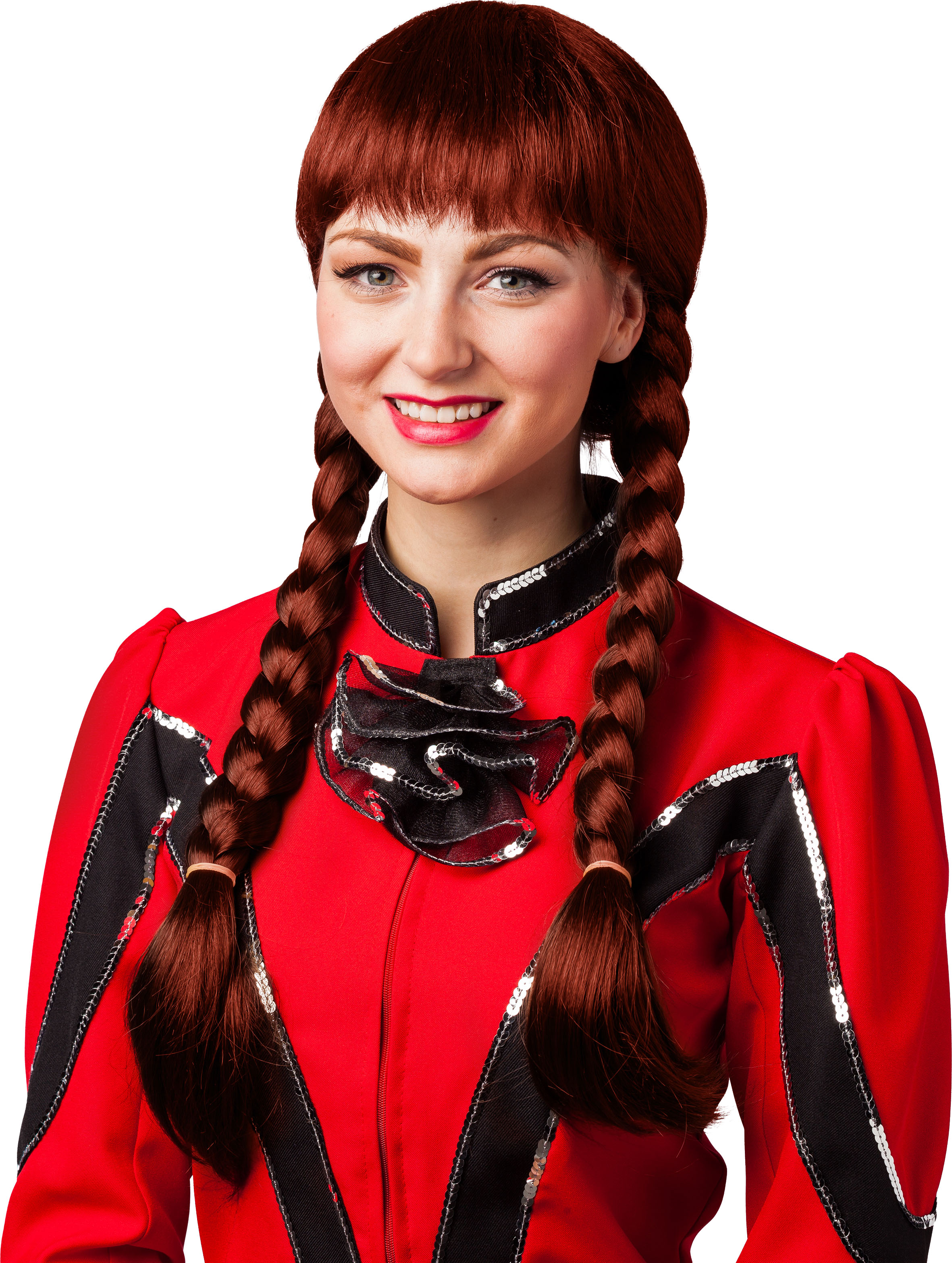 Guard dance-wig, brown (60cm long)