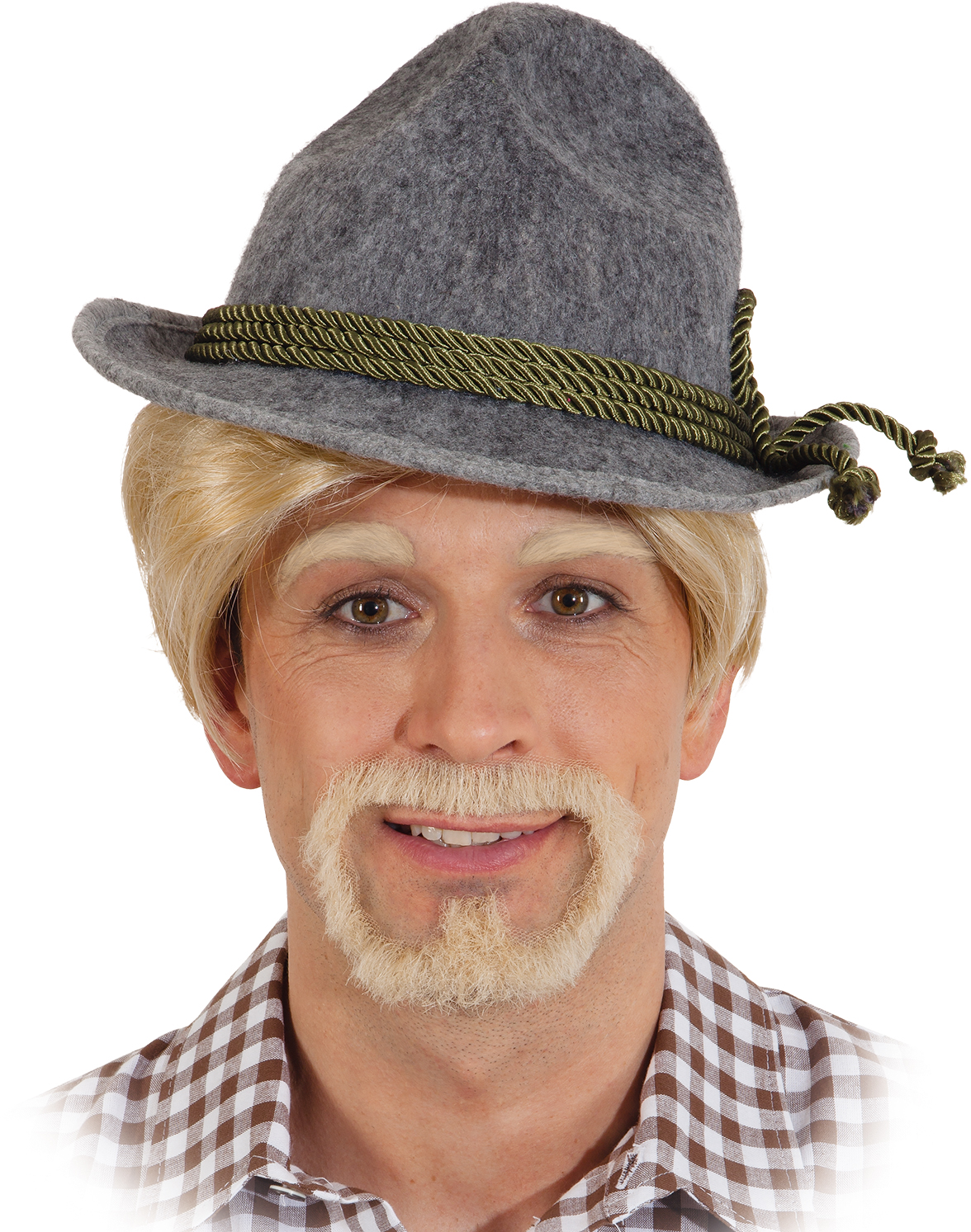 Rundbart blond Synthetik