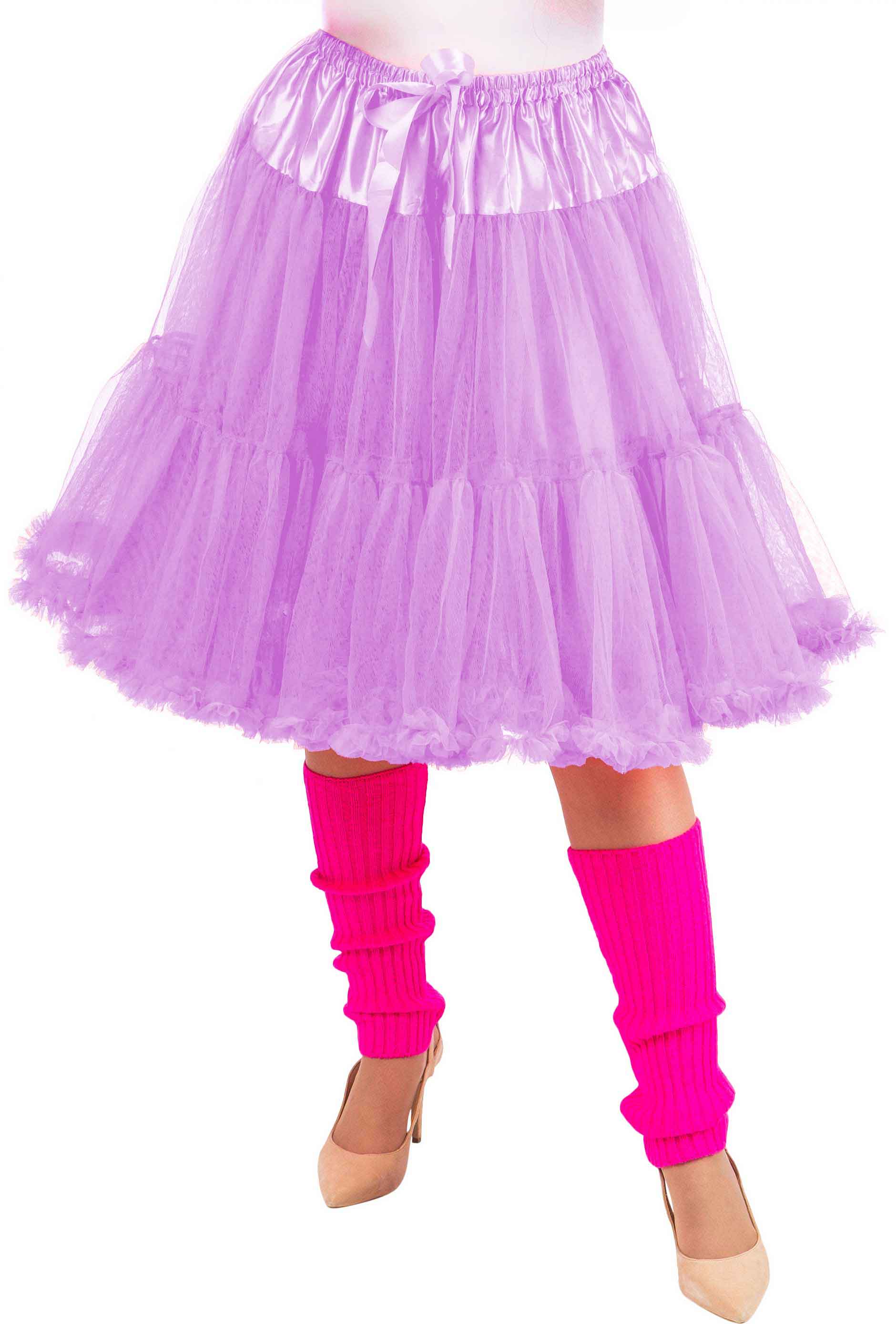 Long tutu with a frill, lilac