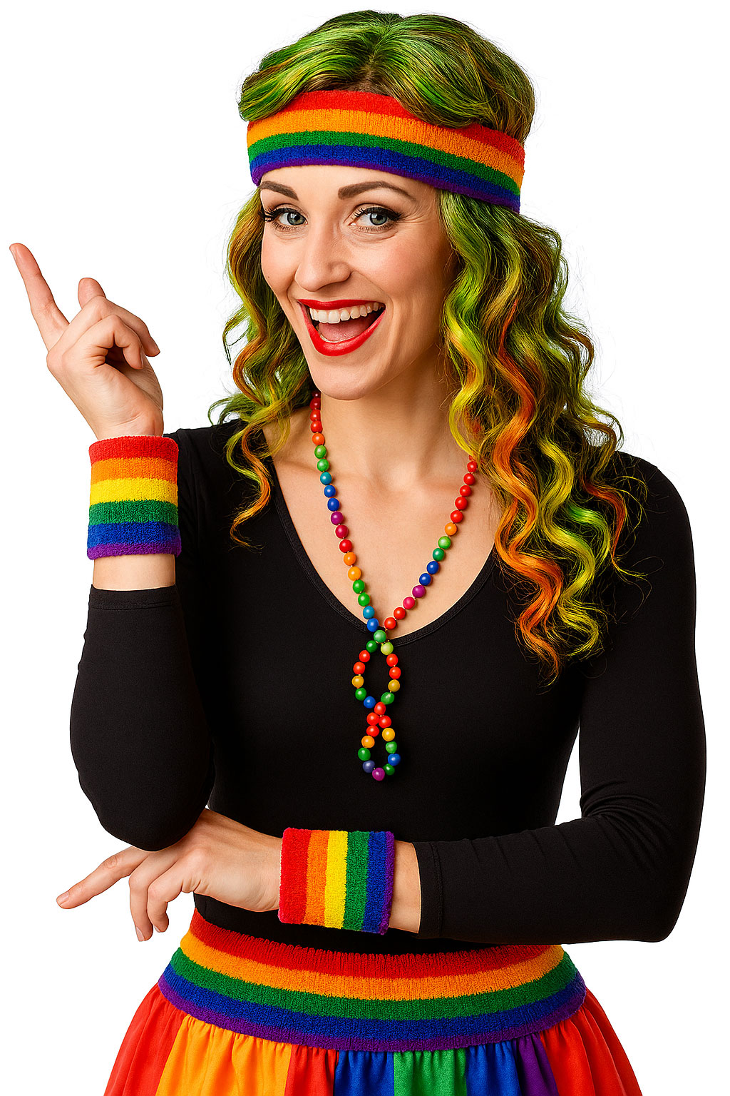 Set of sweatbands, rainbow
