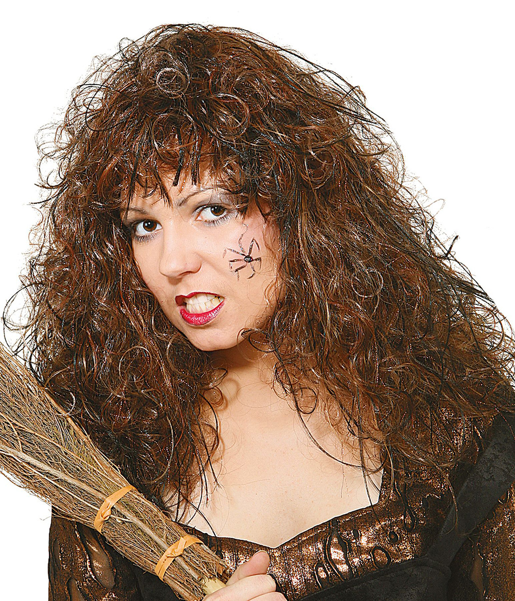 Crazy witch wig, brown