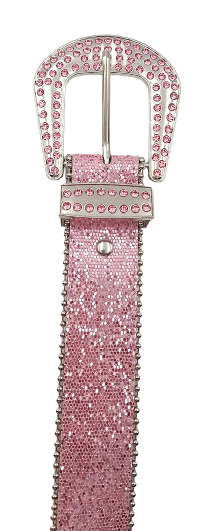Gürtel Glitter, pink