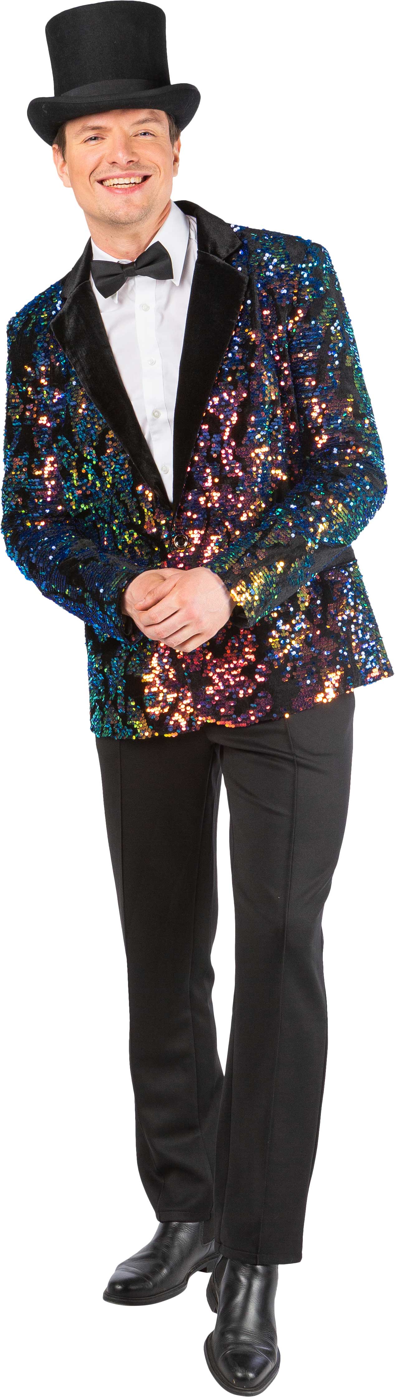 Paillettenjacke Herren, multicolour