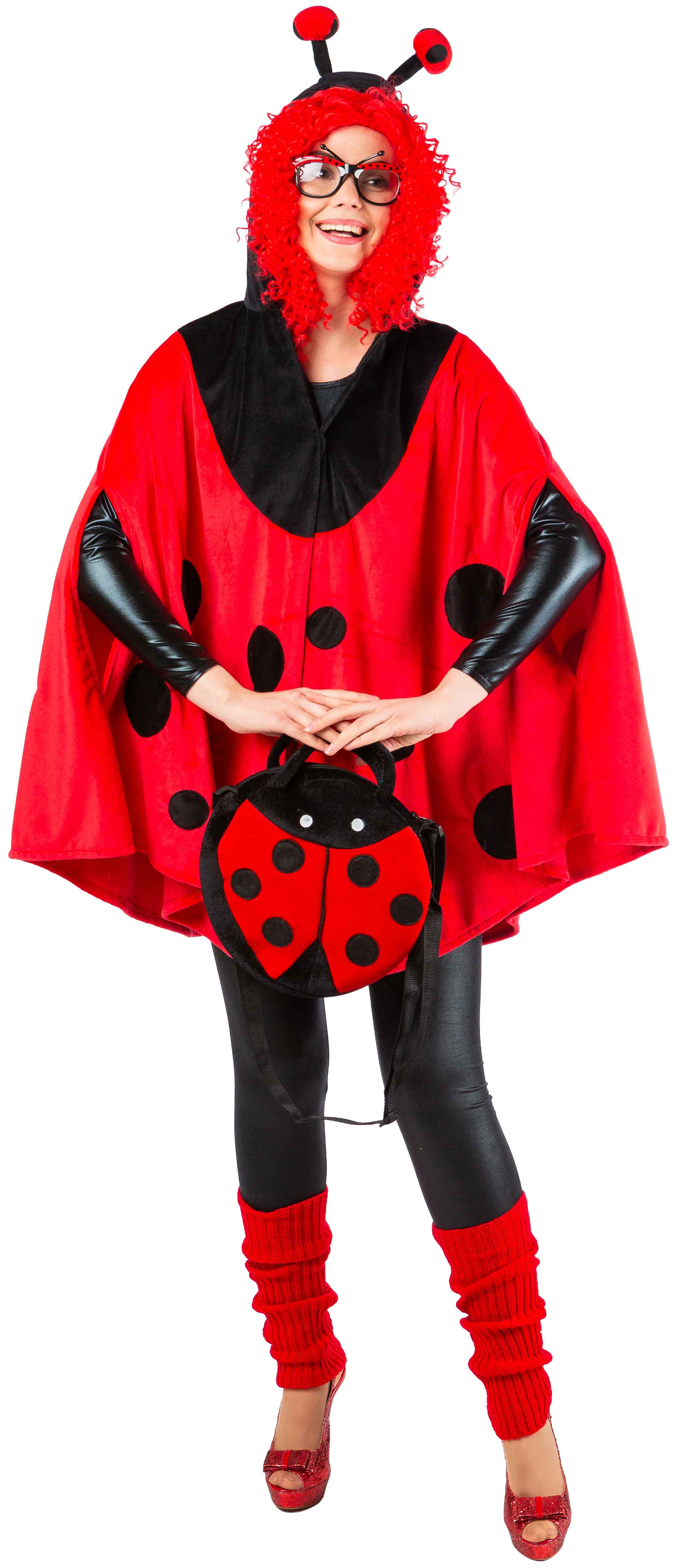 Animal poncho, ladybird