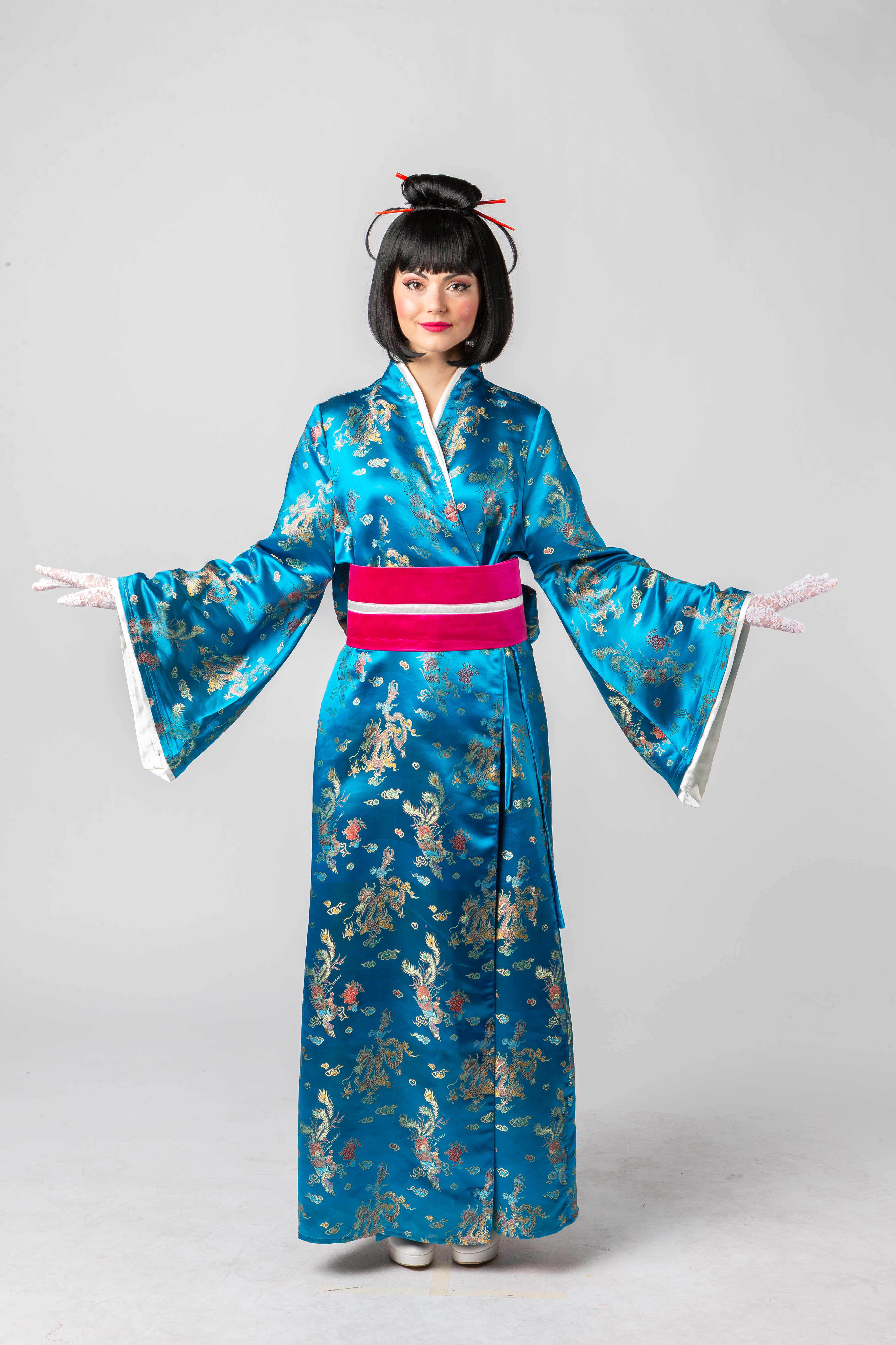 Kimono, turquoise