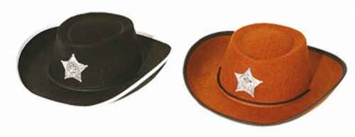 Cowboy hat, brown for children's