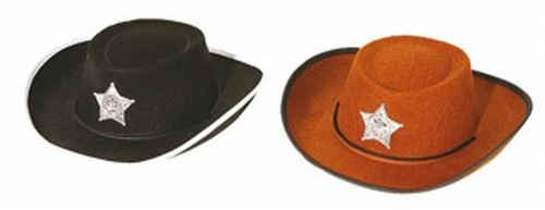 Chapeau cow-boy, noir pour enfant