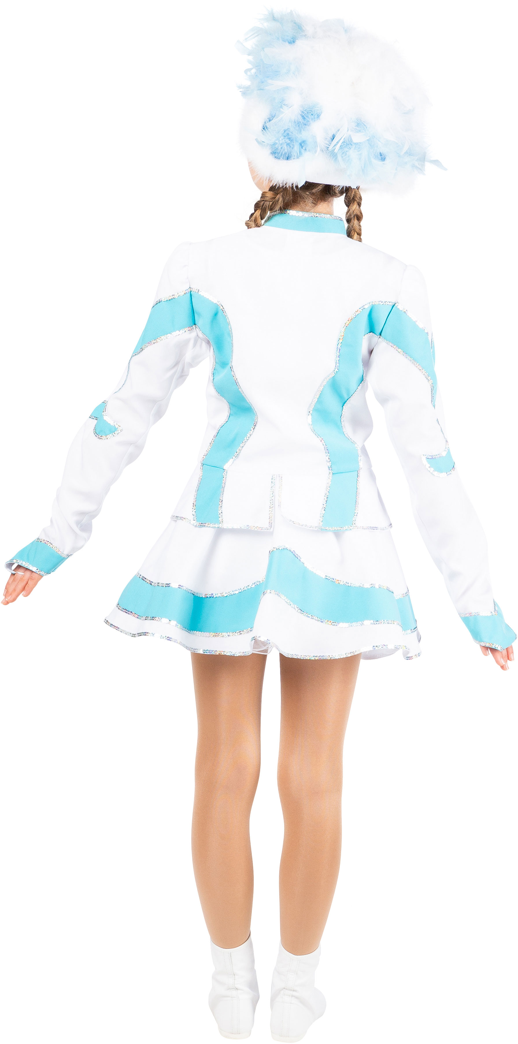 Spark costume turquoise-white