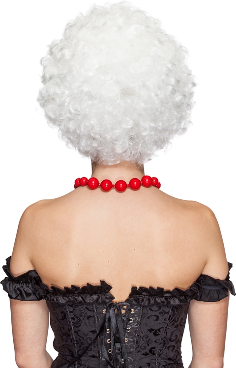 Big curls wig, white