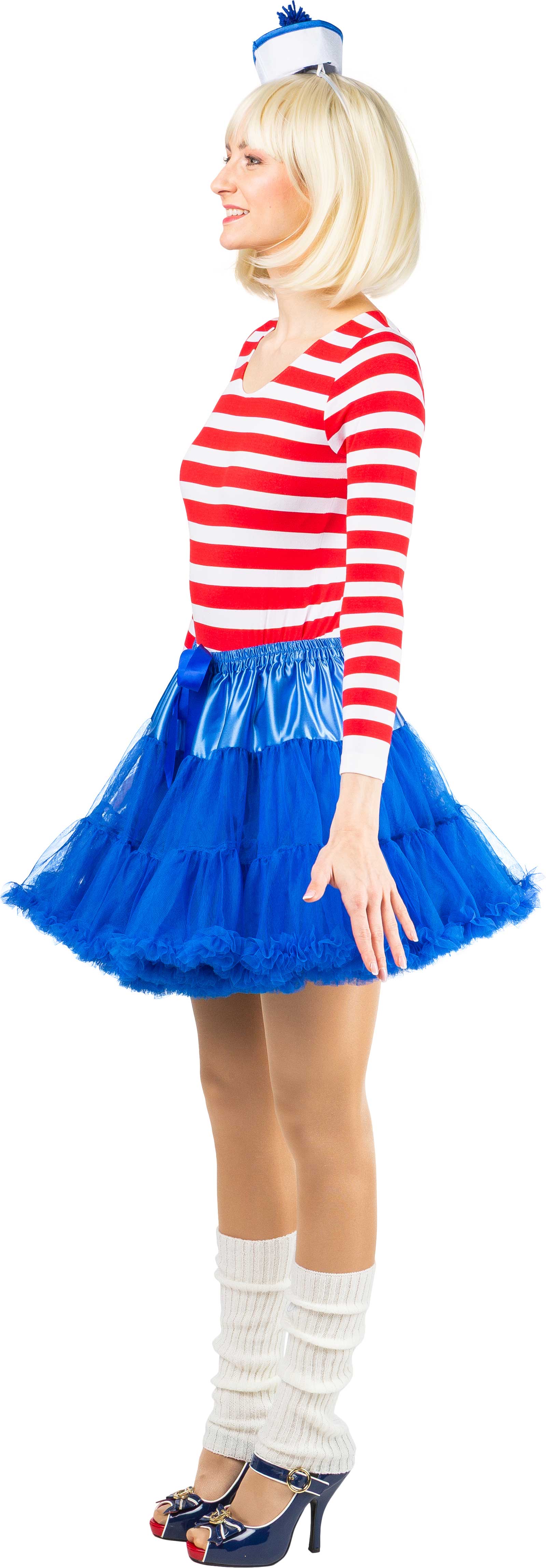 Tutu kurz mit Rüsche, blau