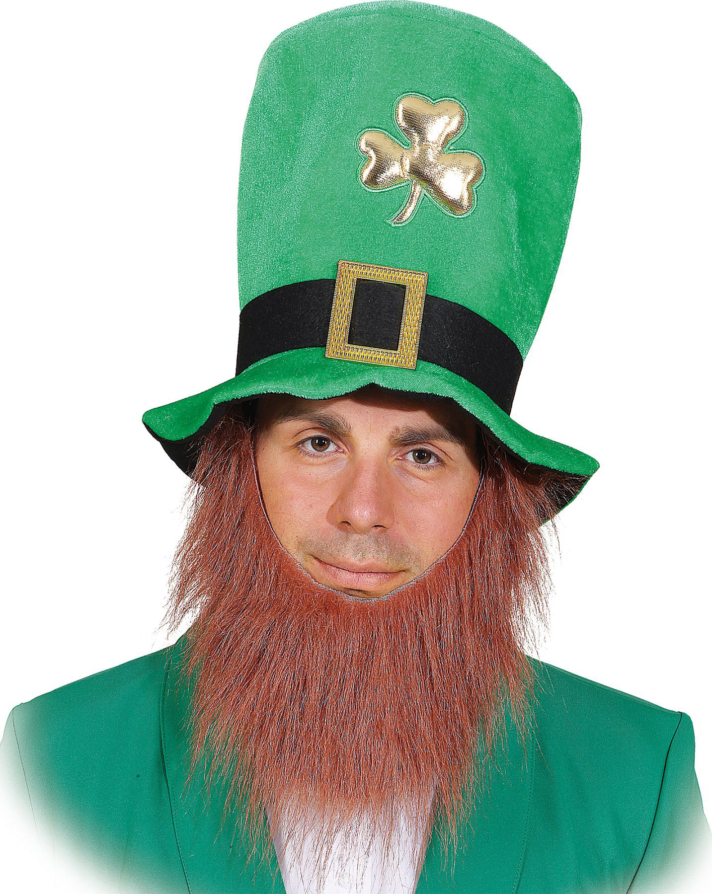 St. Patrick's Day hat with sewn-on beard
