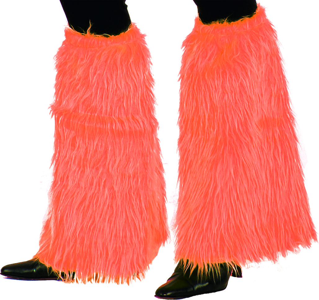 Plüschstulpen, neonorange 