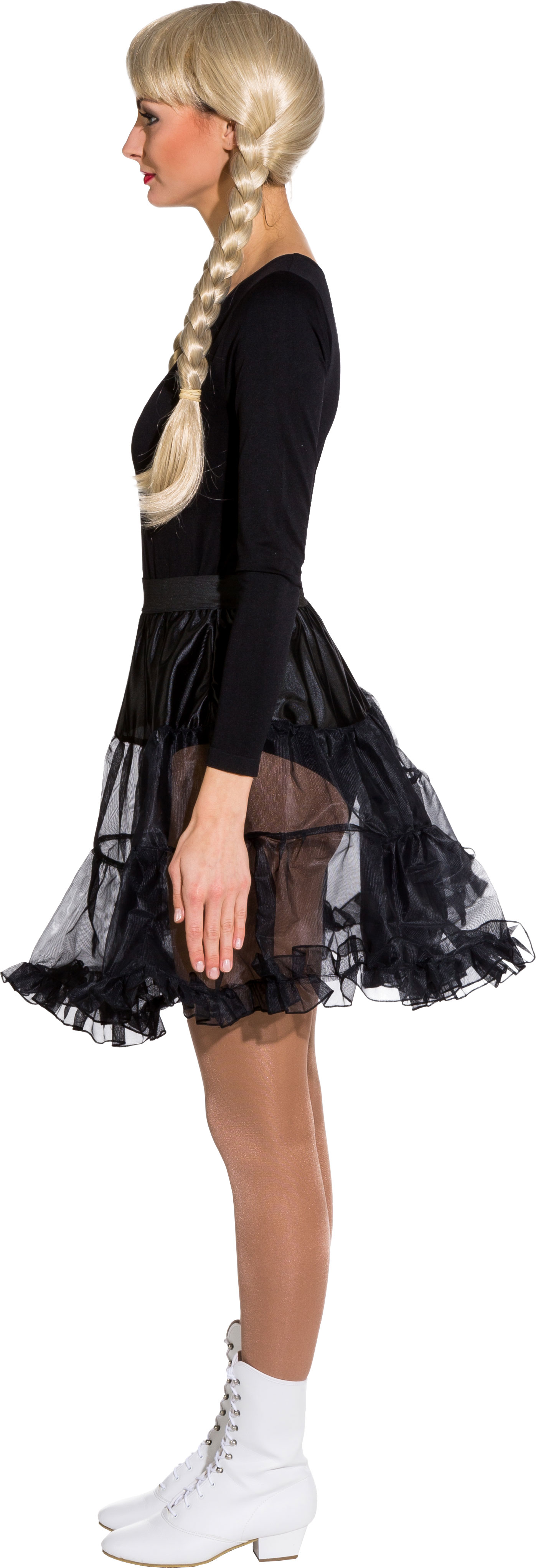 Petticoat knee length, black