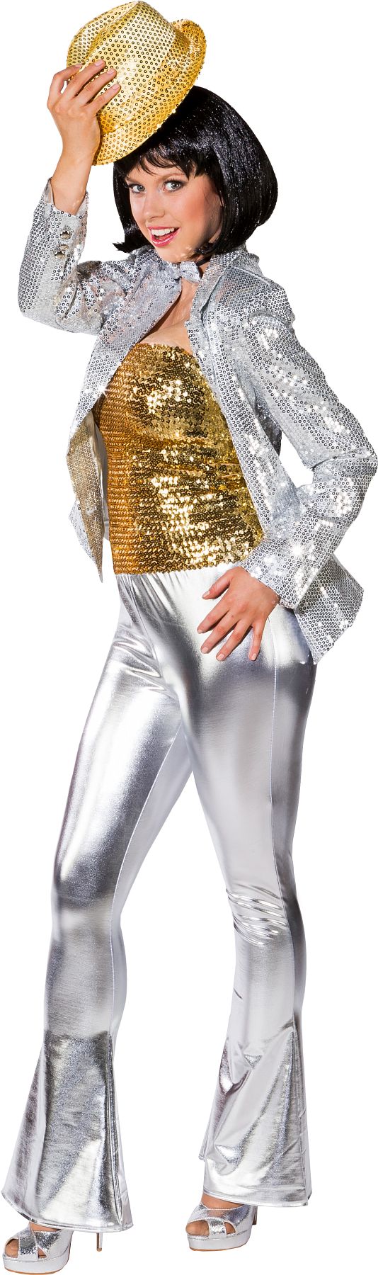 Schlaghose silber