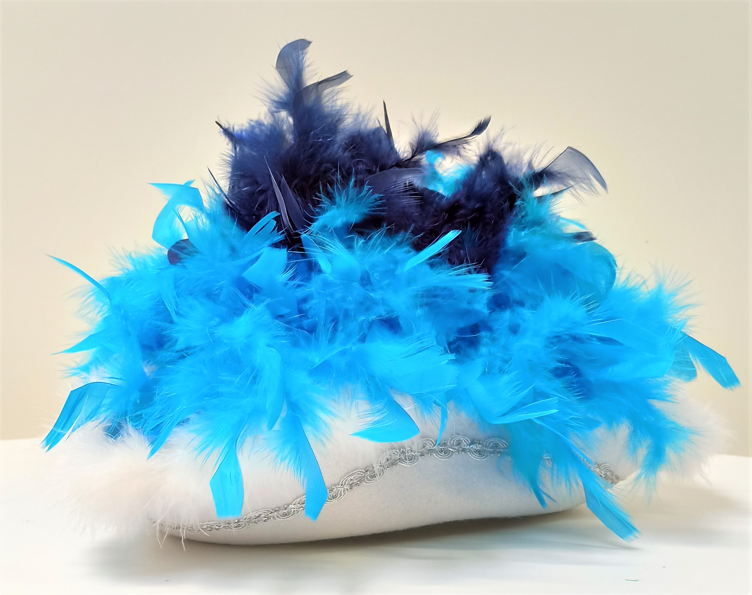 Feather boa Basic, turquoise, 1.80 m, 50g
