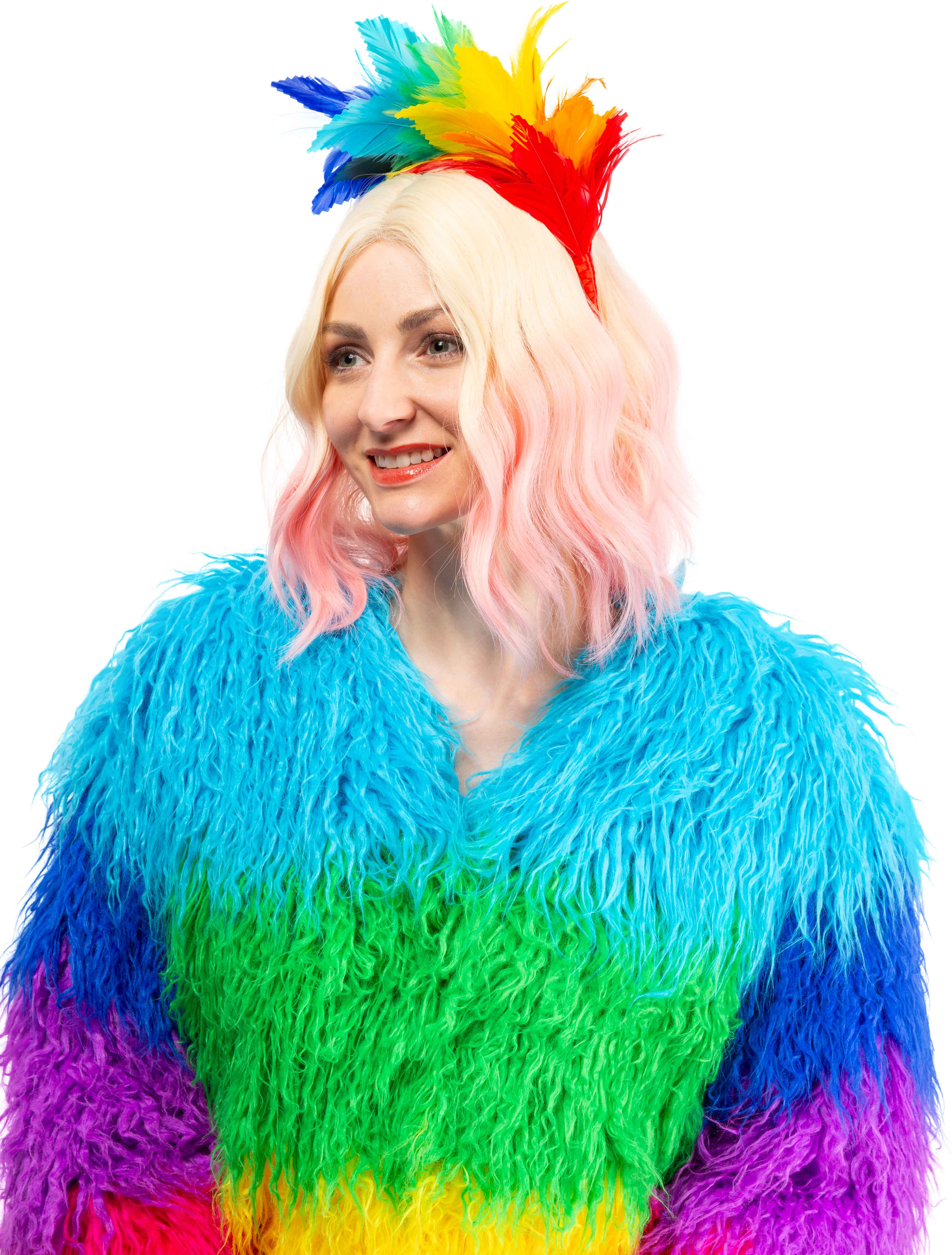 Parrot feather headband