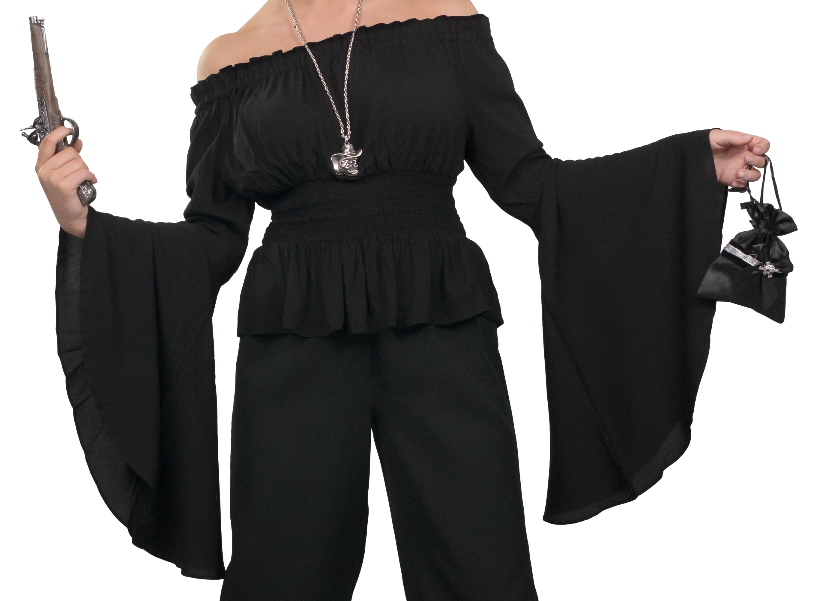 Bluse, schulterfrei 