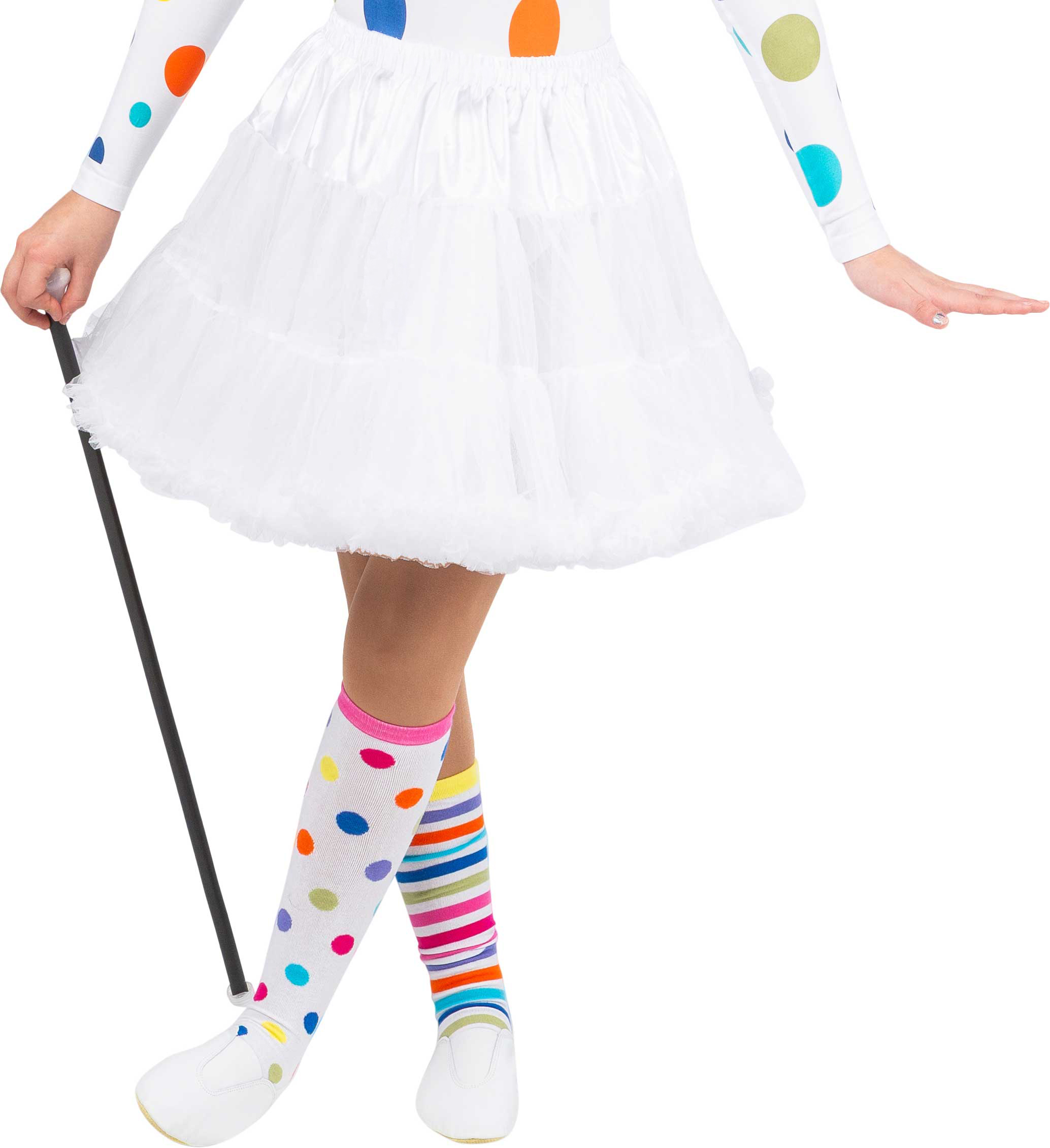 Children's petticoat with frills, white