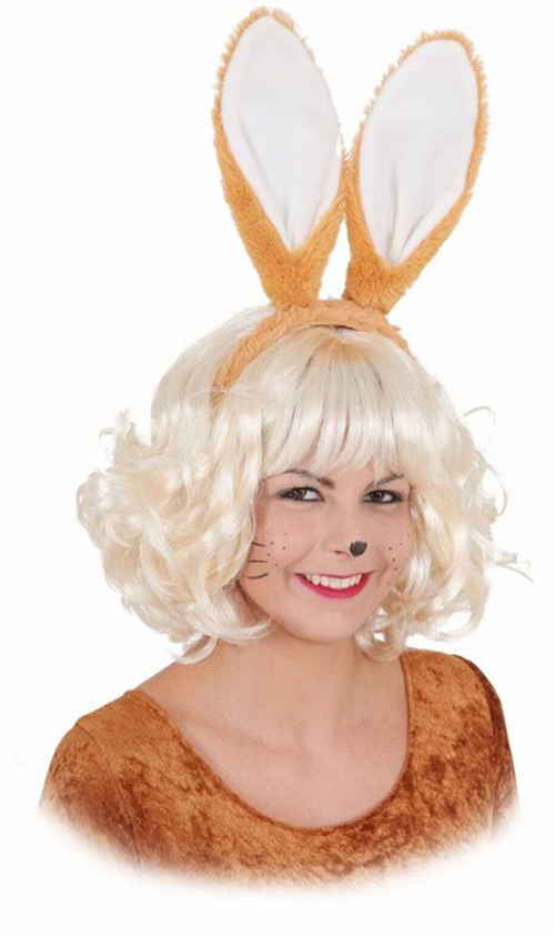 Headband with rabbit-Ears, brown