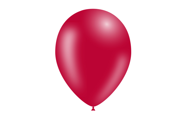 Latexballon Karneval 50 Stück, rot