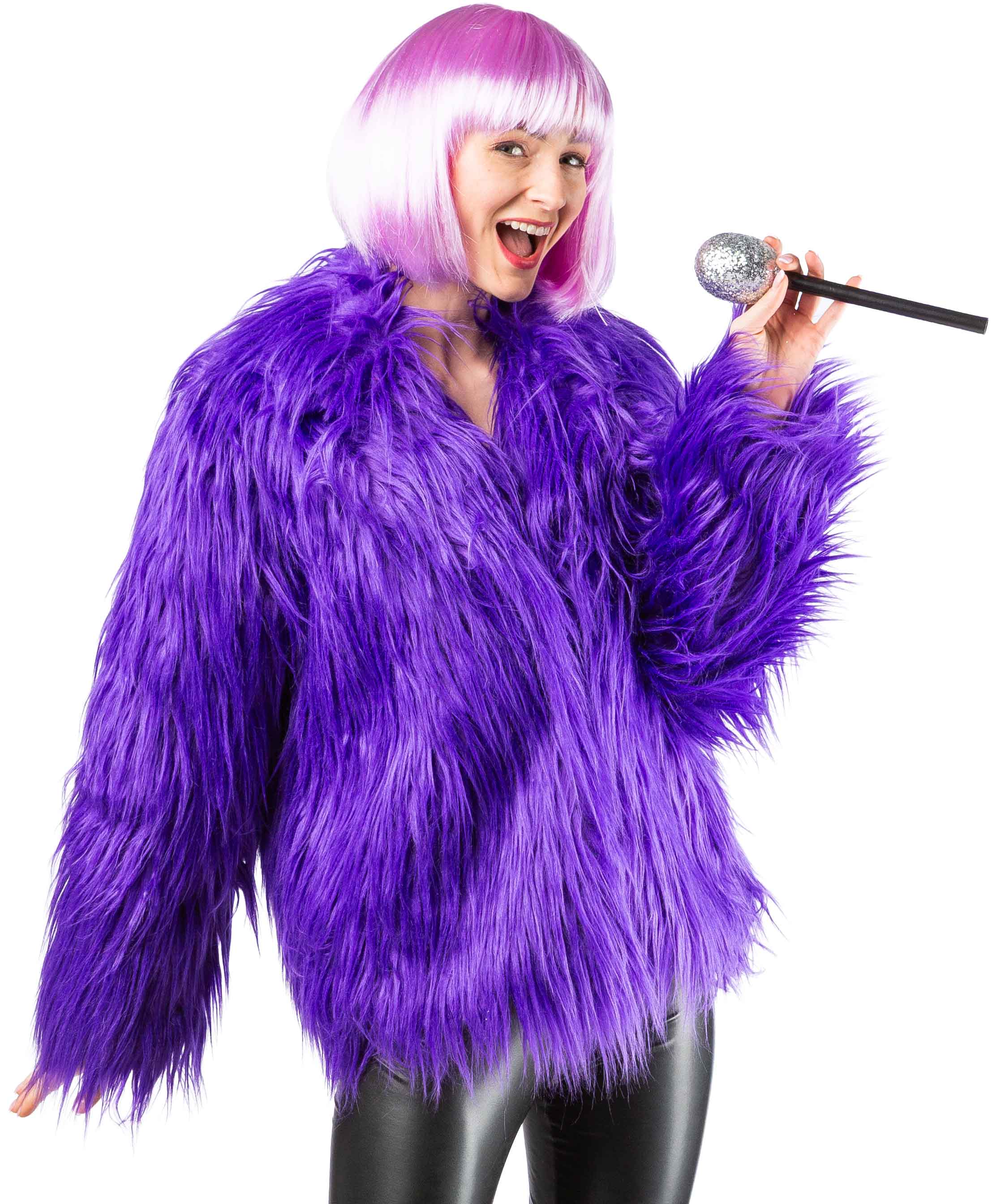 Zottel jacket, purple