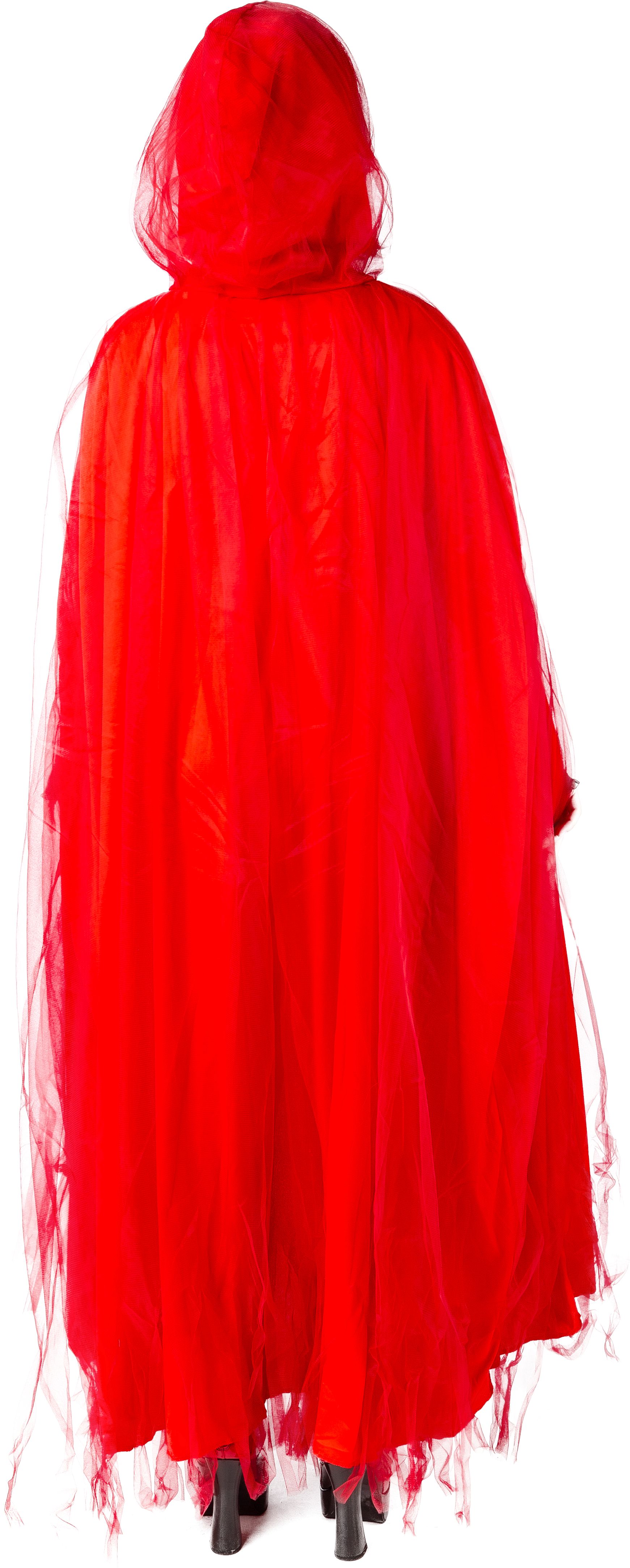 Cape avec tulle, rouge foncé