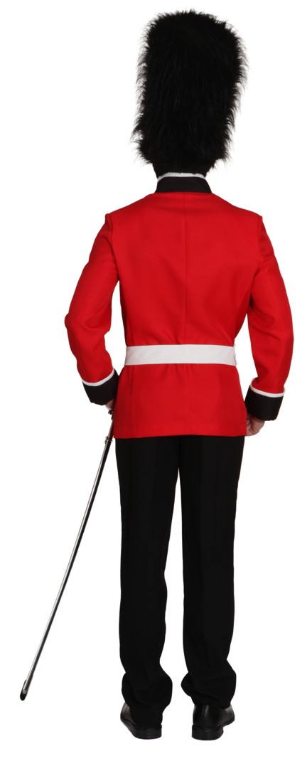 Costume soldat garde royale, rouge-noir