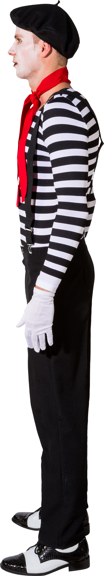 Body, noir/blanc rayé 